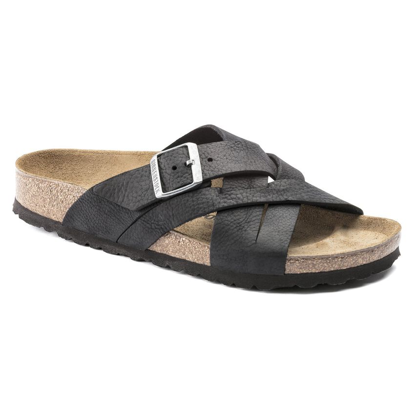 Lugano Oiled Leather Camberra Old Black Birkenstock