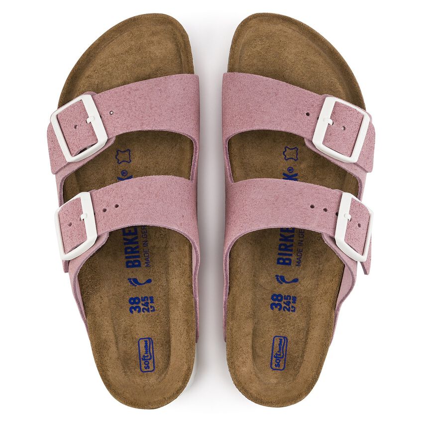 arizona suede leather in rose