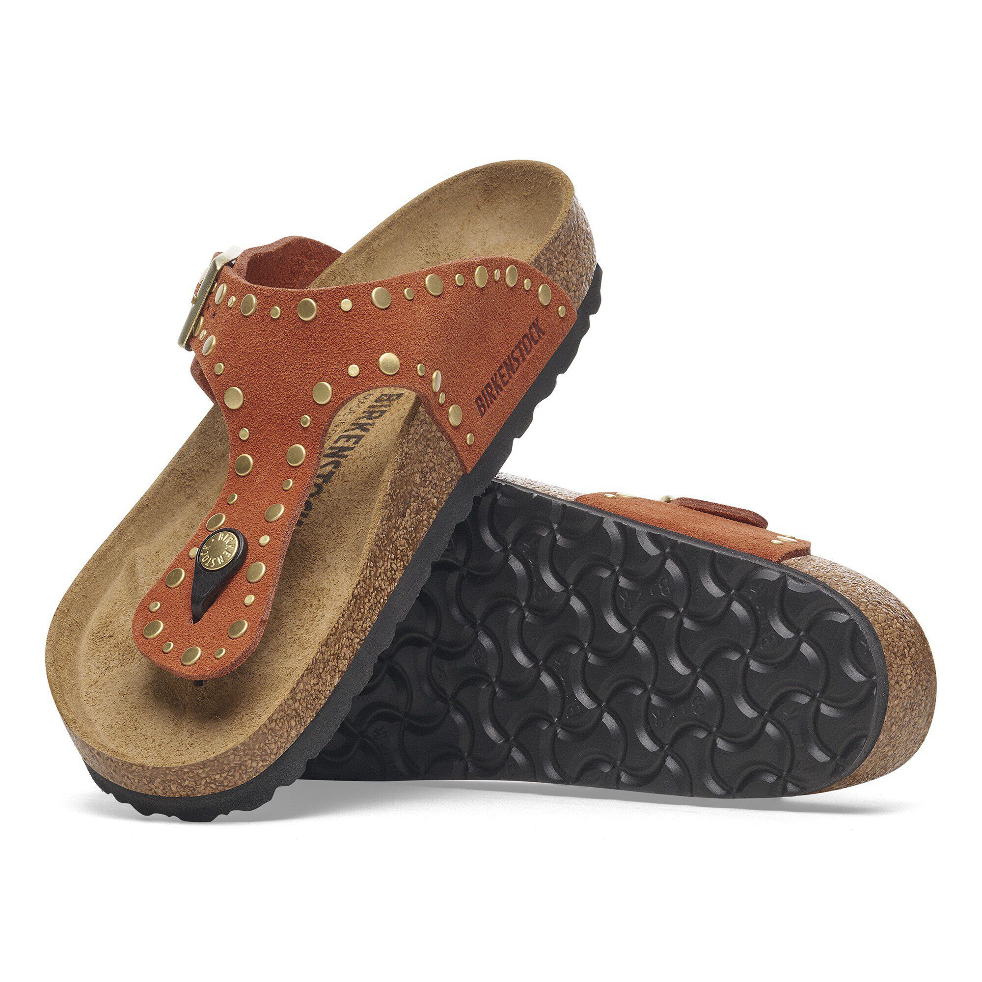 正規品★BIRKENSTOCK ギゼ リベット Gizeh Rivet Border / ギゼ リベット ボーダー スエードレザー