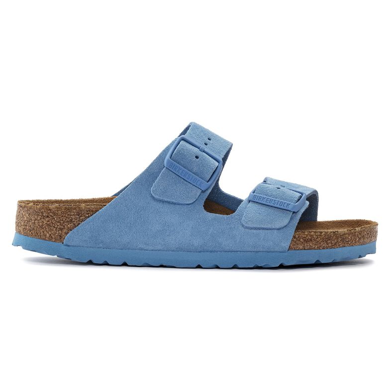 Arizona Lit de pied souple Suède Blau BIRKENSTOCK
