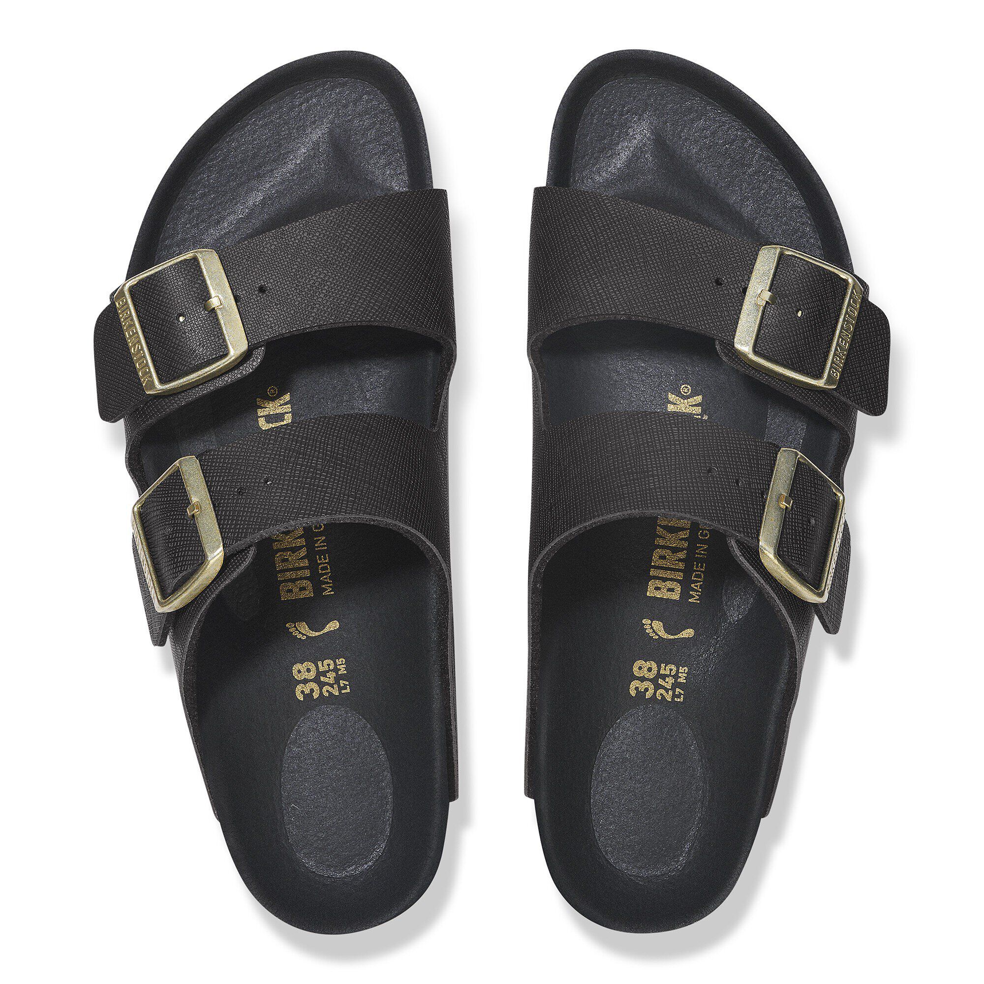 Arizona BS Birko-Flor Embossed Saffiano Black | BIRKENSTOCK