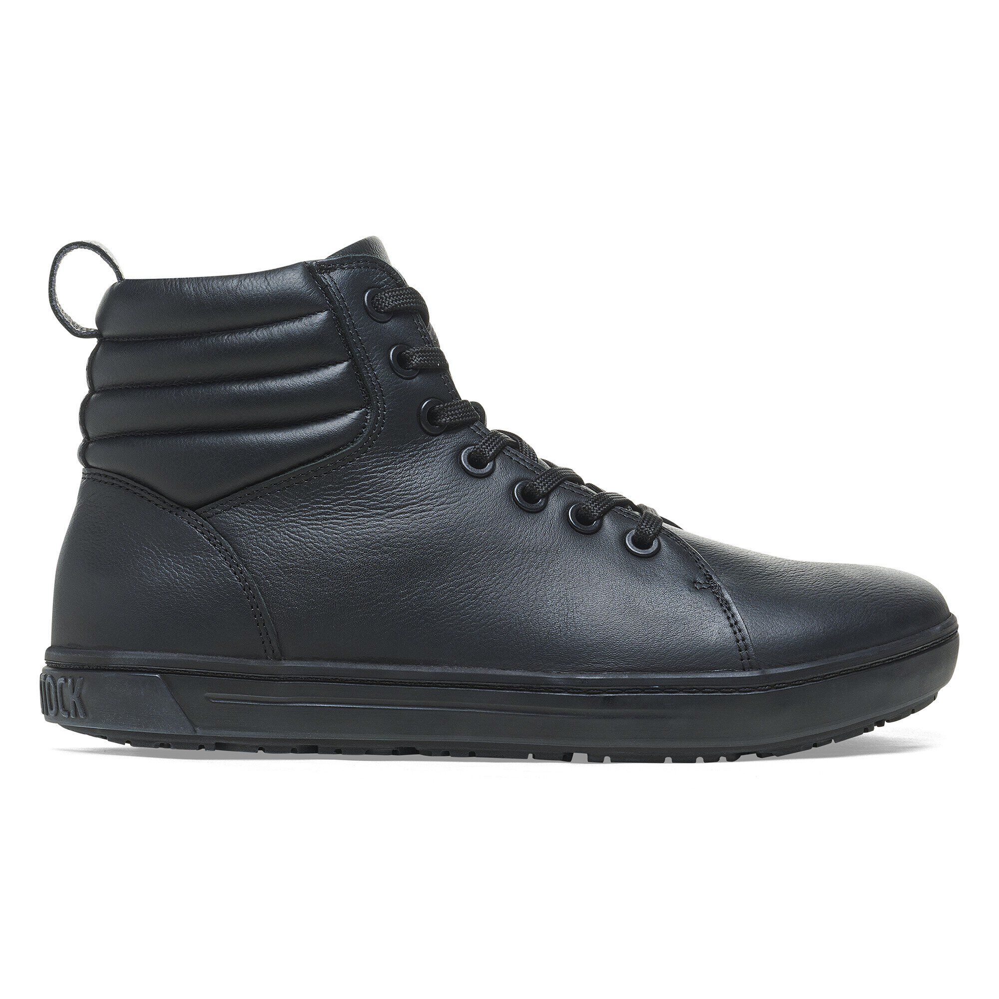 Birkenstock ブラック レザー シューズ BIRKENSTOCK BOSTON Natural Leather ( REGULAR FIT ) BLACK