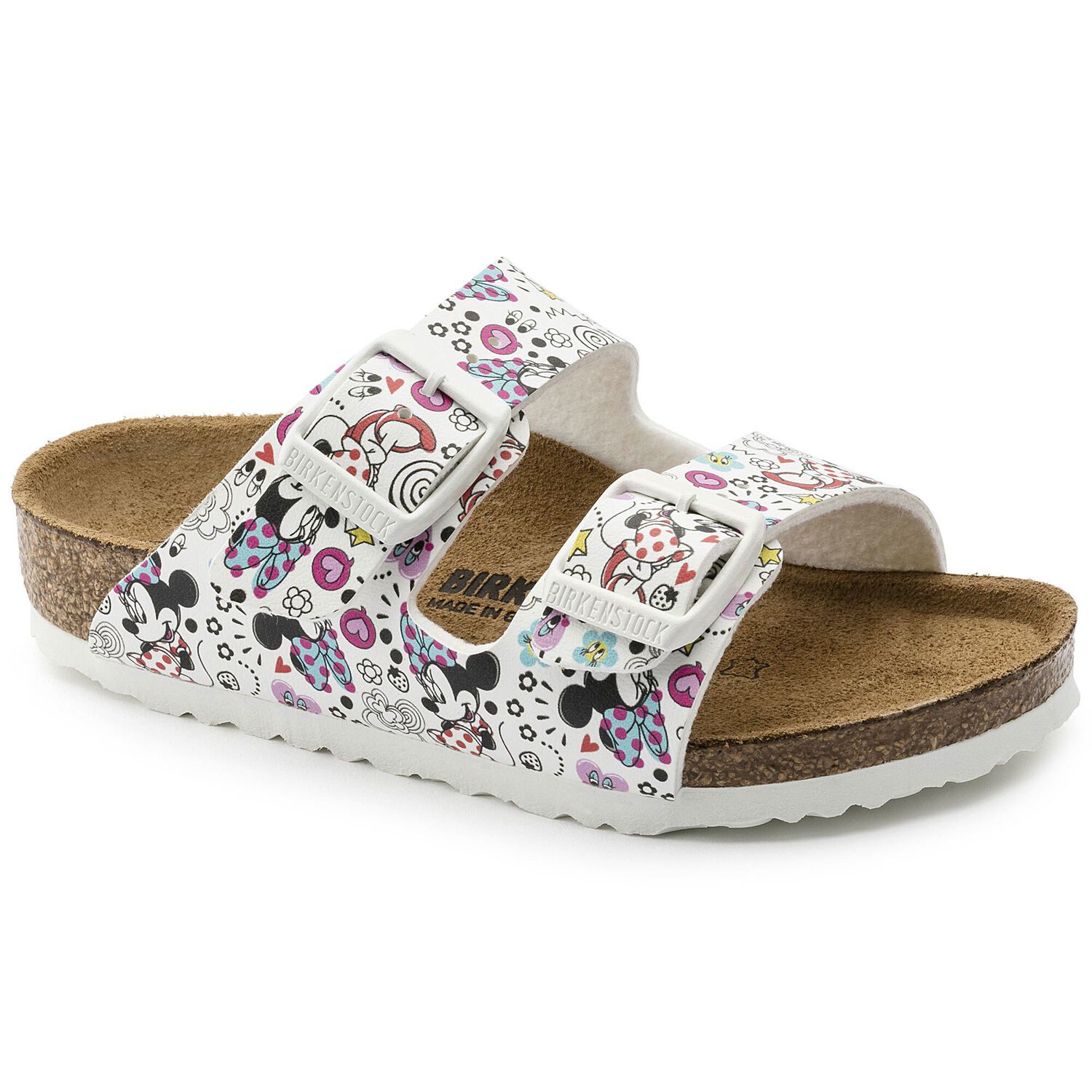 Arizona Birko Flor Lovely Minnie White Birkenstock
