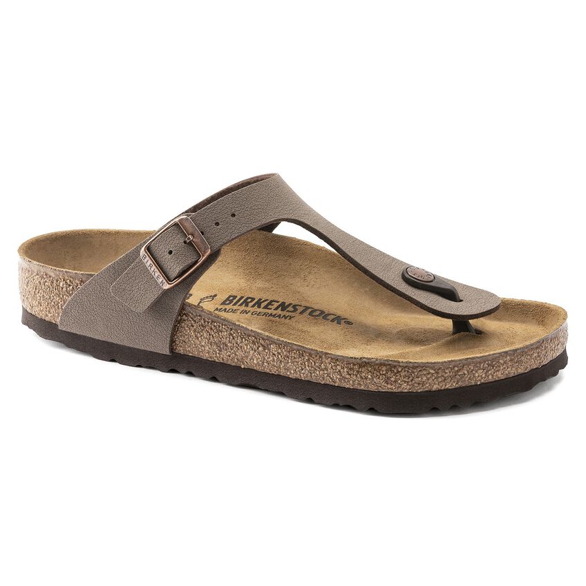 Boekhouding Actie omdraaien Gizeh Birko-Flor Nubuck Mocha | BIRKENSTOCK