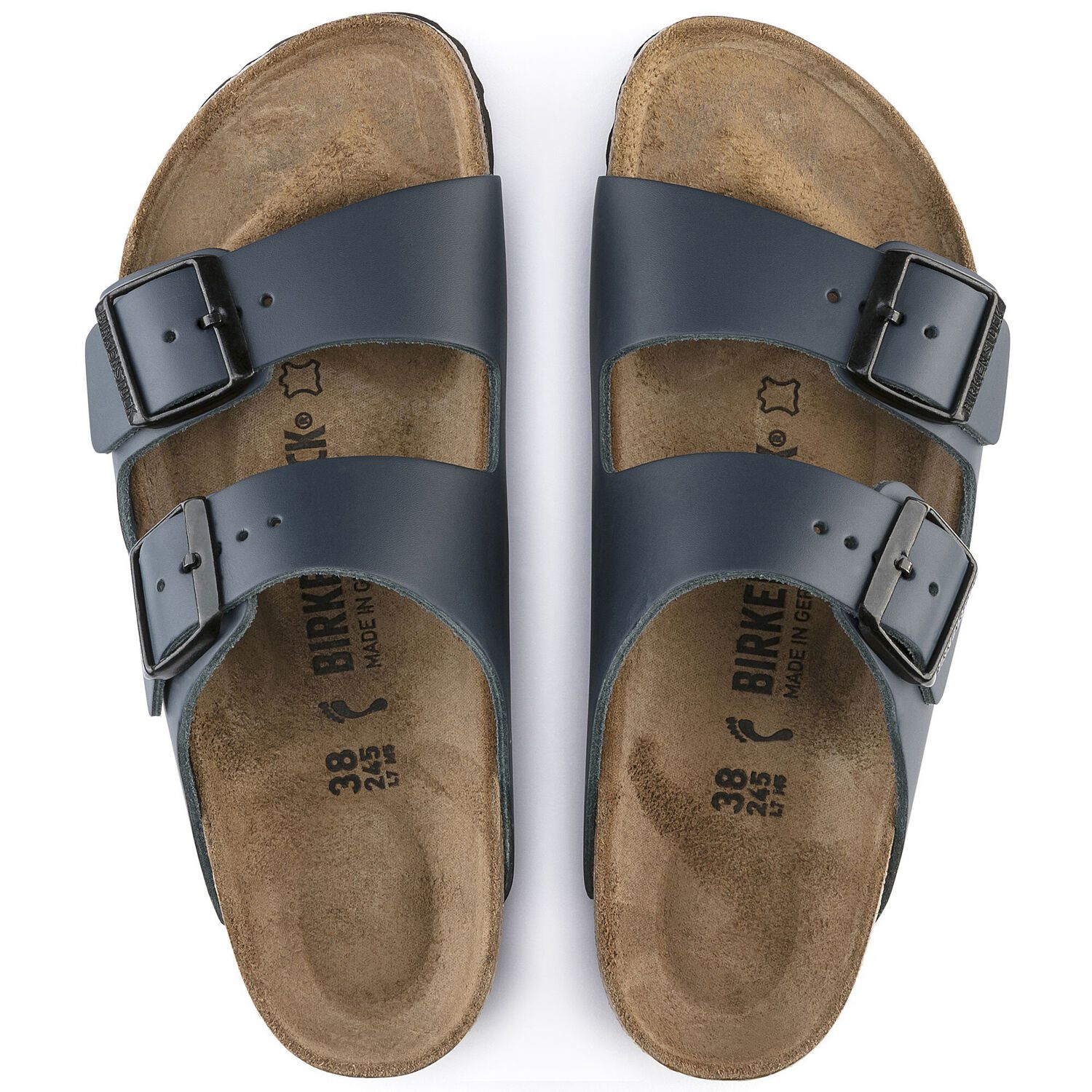 metallic blue birkenstock