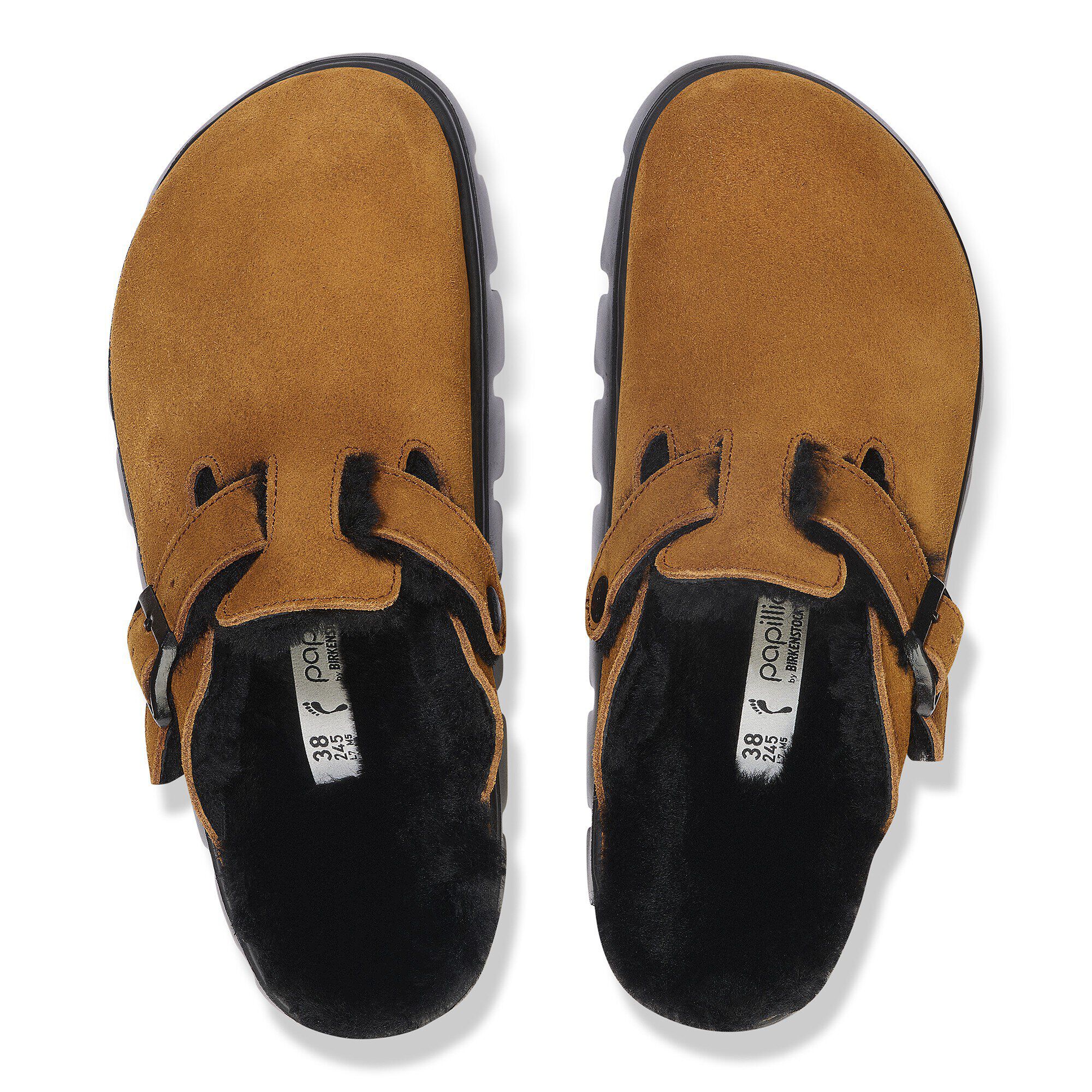 Boston PAP Chunky Shearling スエードレザー/ファー ミンク | BIRKENSTOCK