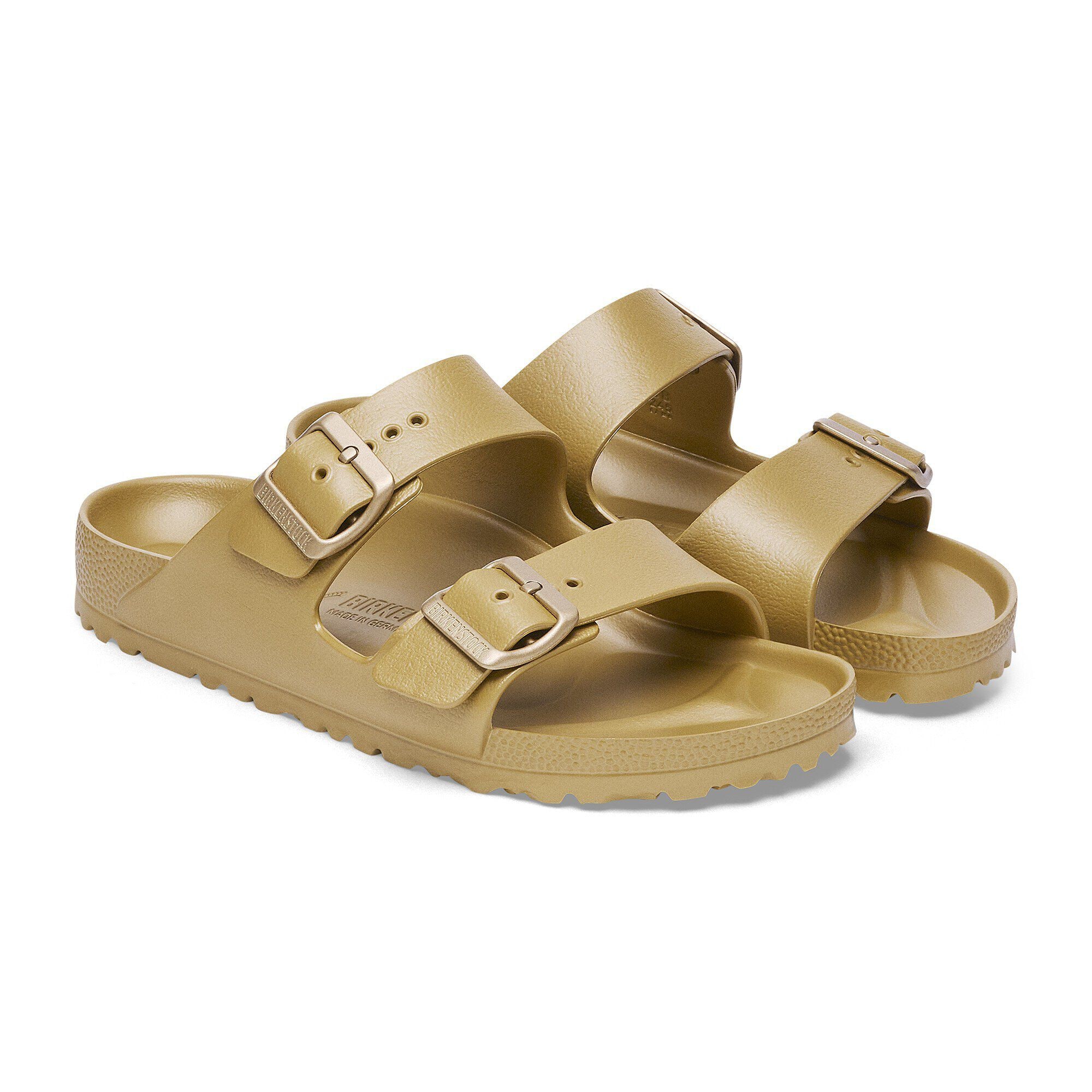 Yellow birkenstocks eva top