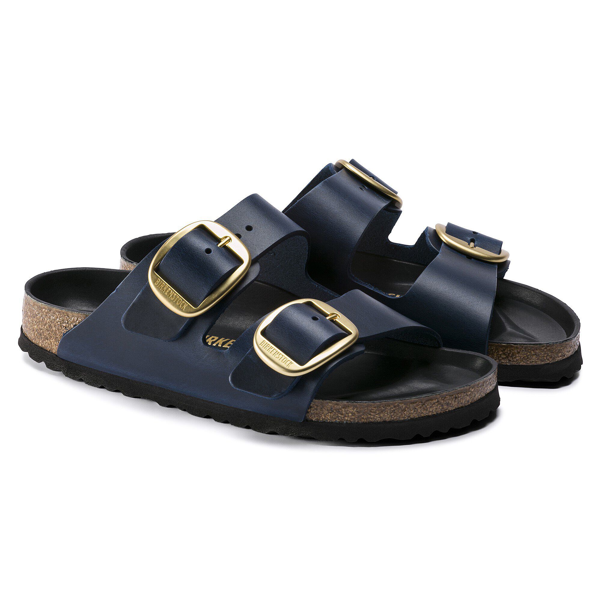 arizona big buckle oiled leather blue