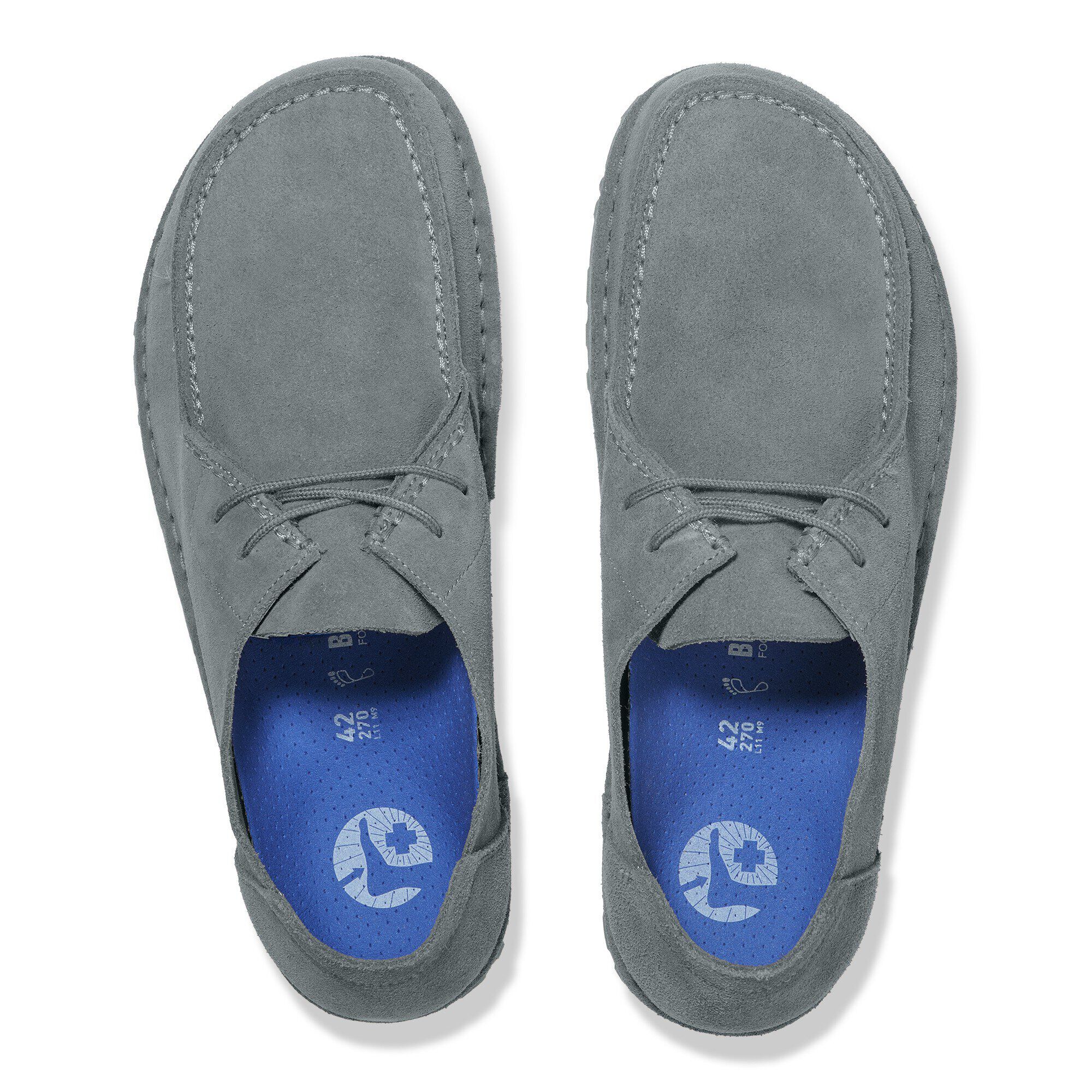 BIRKENSTOCK モカシン グレー スエード　ウッティレース Utti Lace / ウッティ レース スエードレザー グレイ トープ