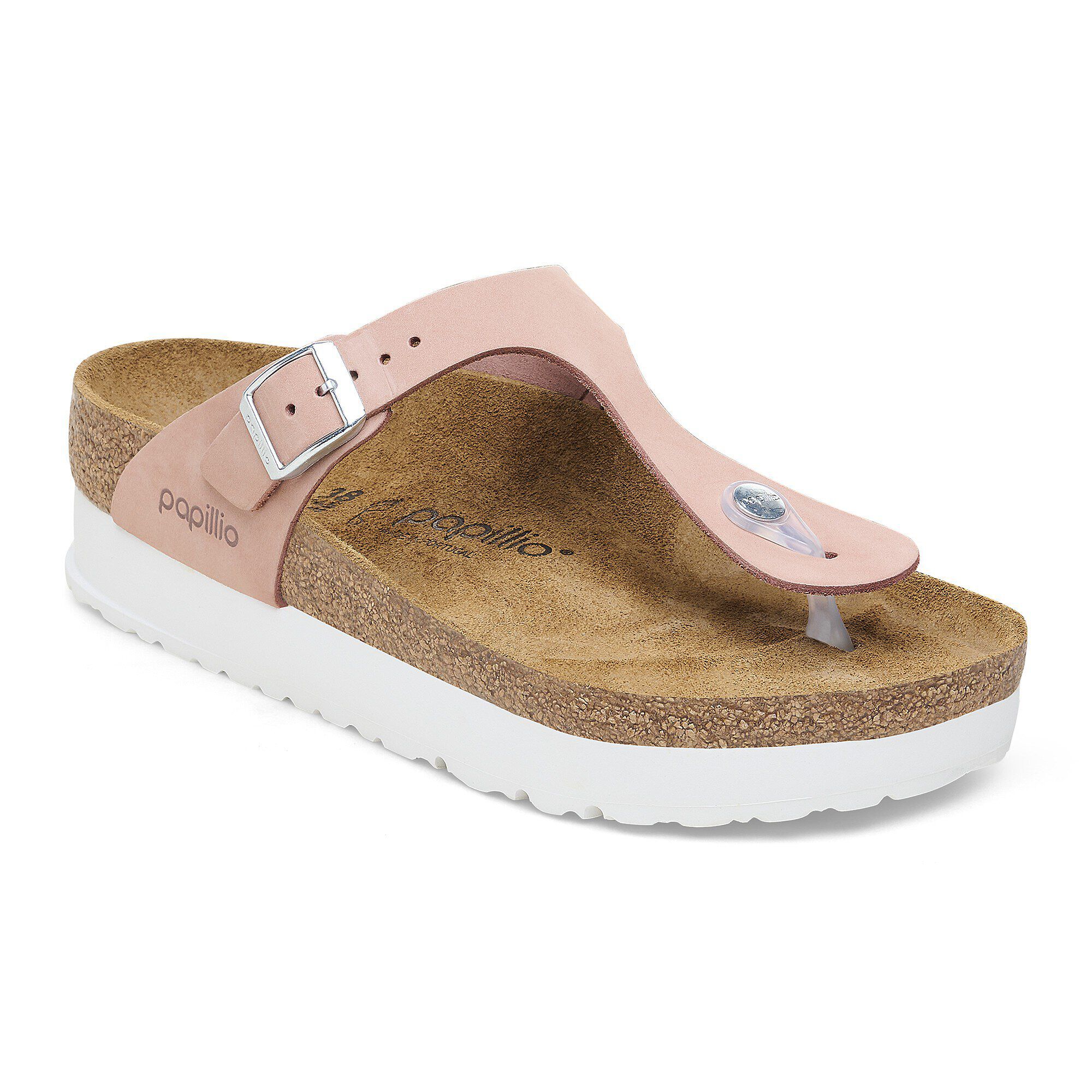 Gizeh Flex Platform Nubuck Leather Soft Pink