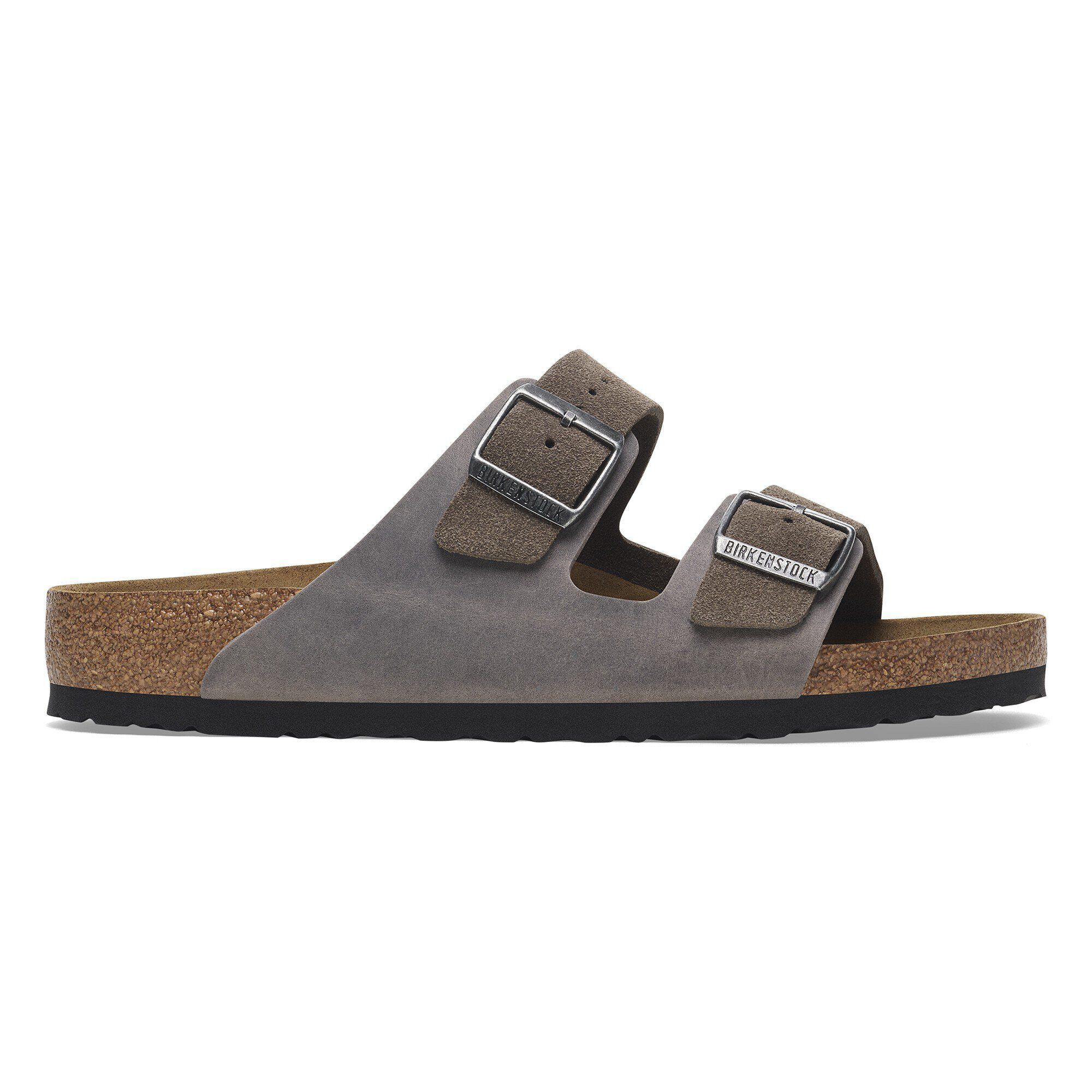 Arizona BS Mixed Leather Concrete Gray | BIRKENSTOCK