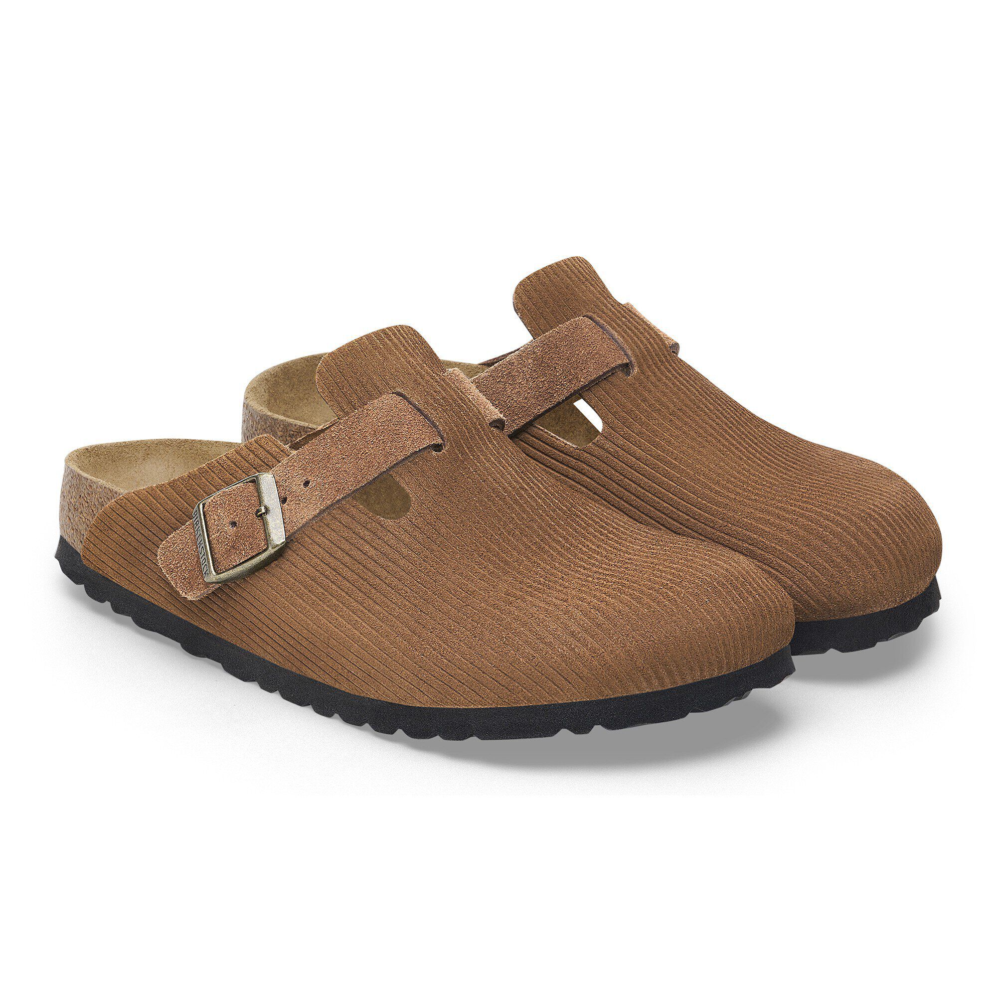 【メーカー公式ショップ】 Boston BIRKENSTOCK | Tea Dark Corduroy Embossed Leather Suede 靴