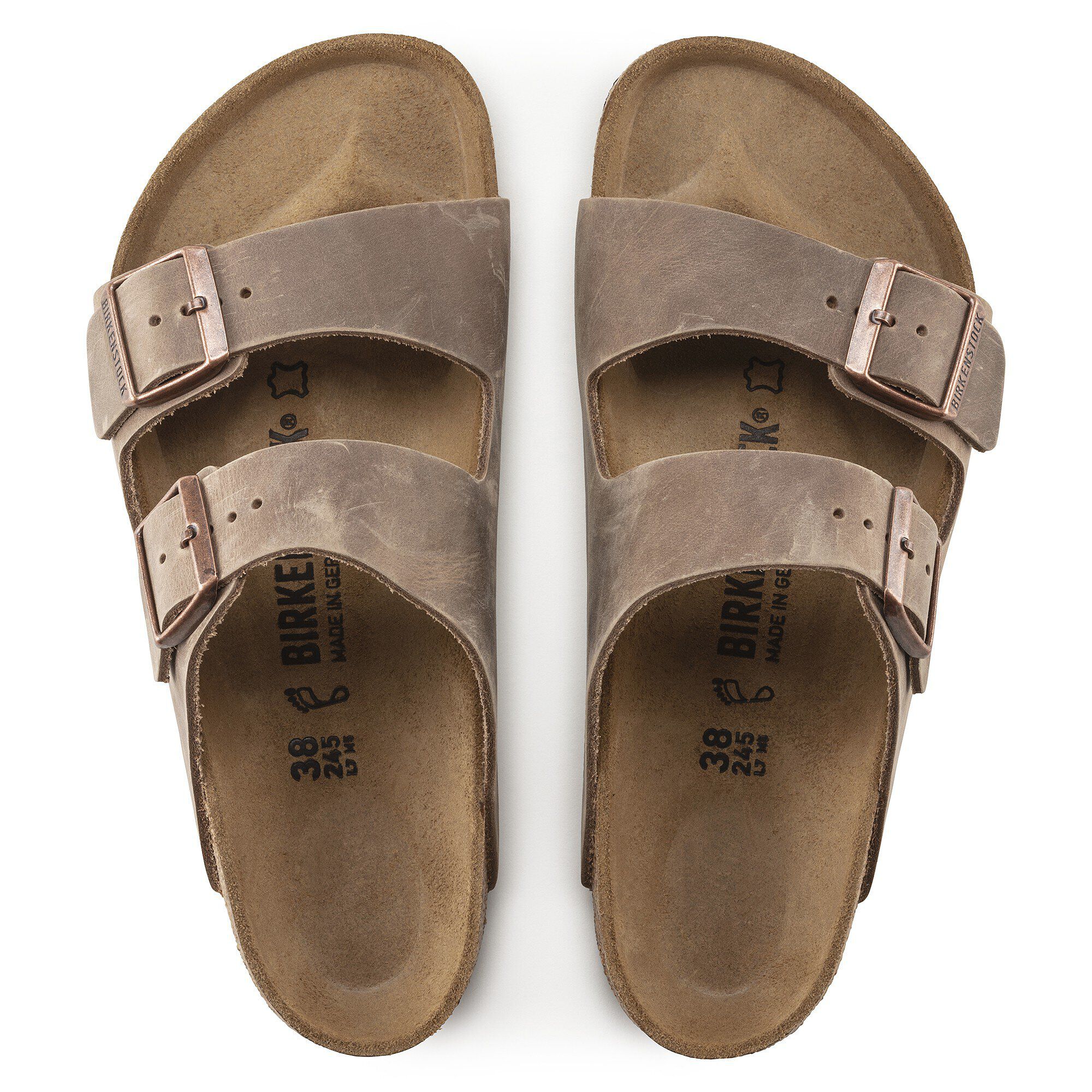 Birkenstock arizona oiled leather antique brown 2025