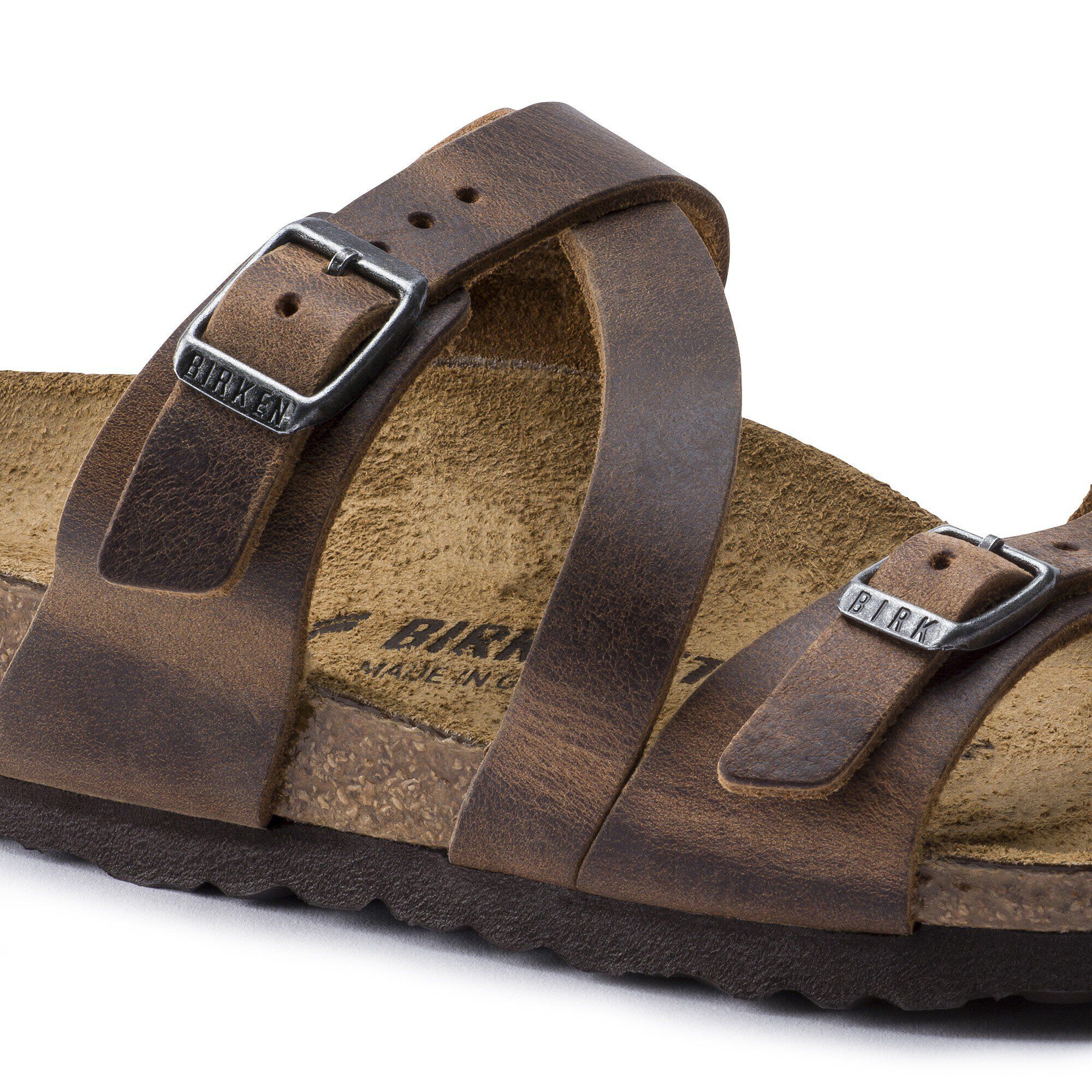 Br d klassisk Saucer birkenstock salina tobacco fl de Rejse s r