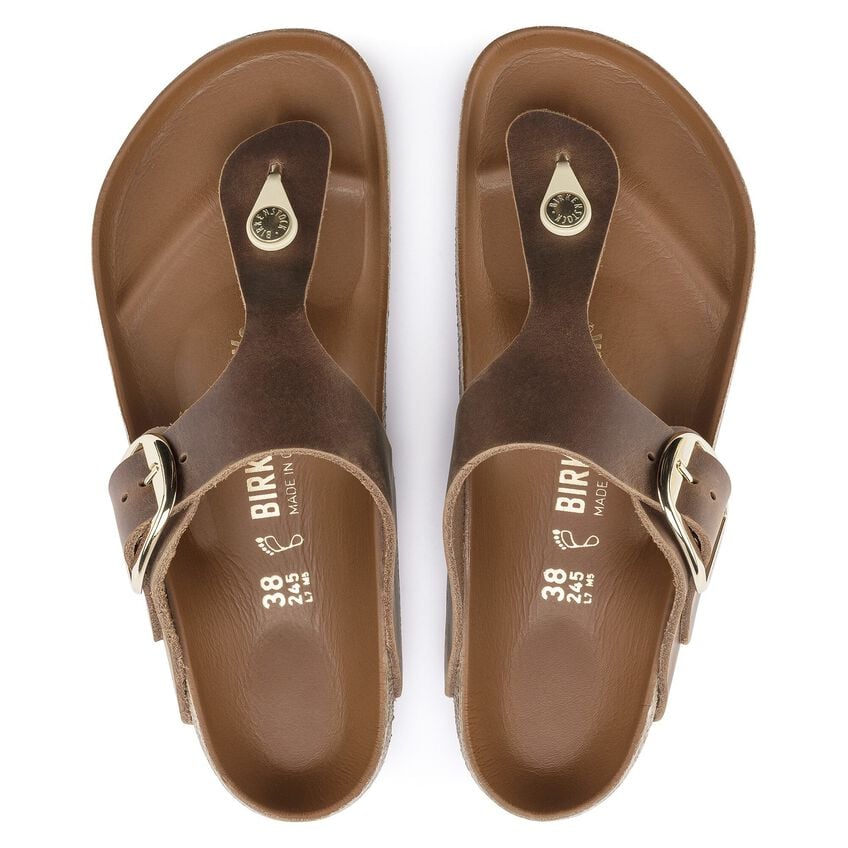 Gizeh Big Buckle Natural Leather Oiled