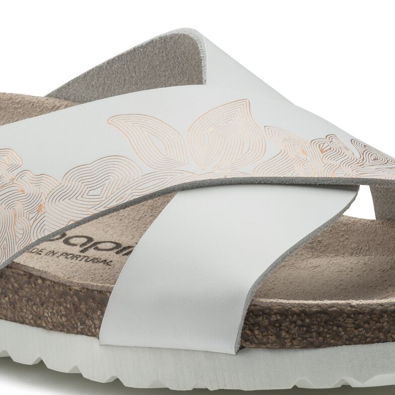 Daytona Natural Leather Ornaments White / Rose Daytona Natural Leather Ornaments White / Rose