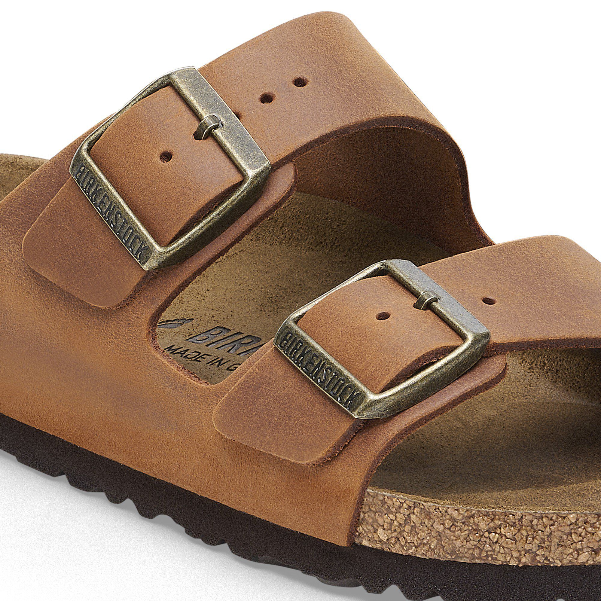 Arizona Natural Leather Oiled Cognac | BIRKENSTOCK