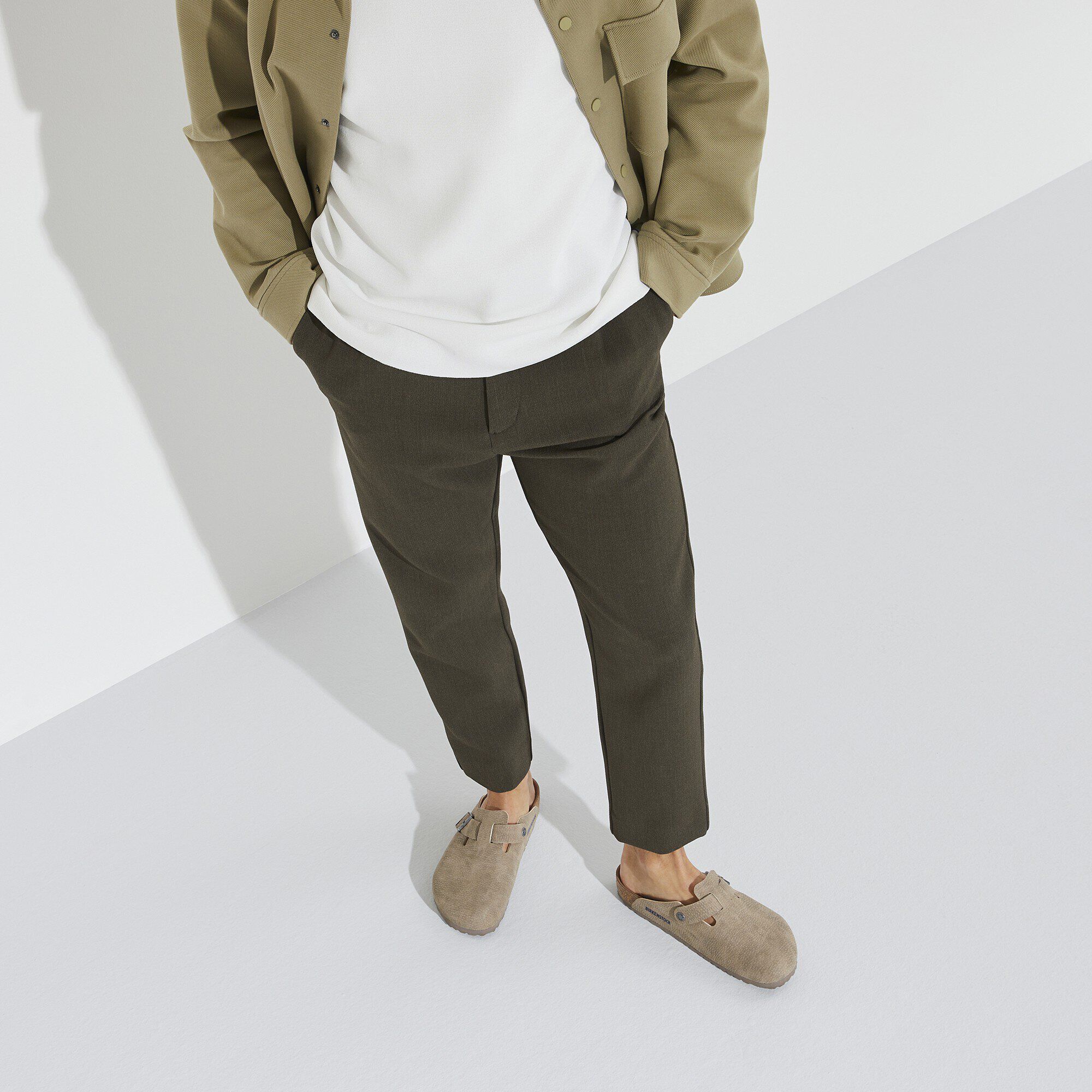 Boston Synthetik Desert Dust Gray Taupe | BIRKENSTOCK