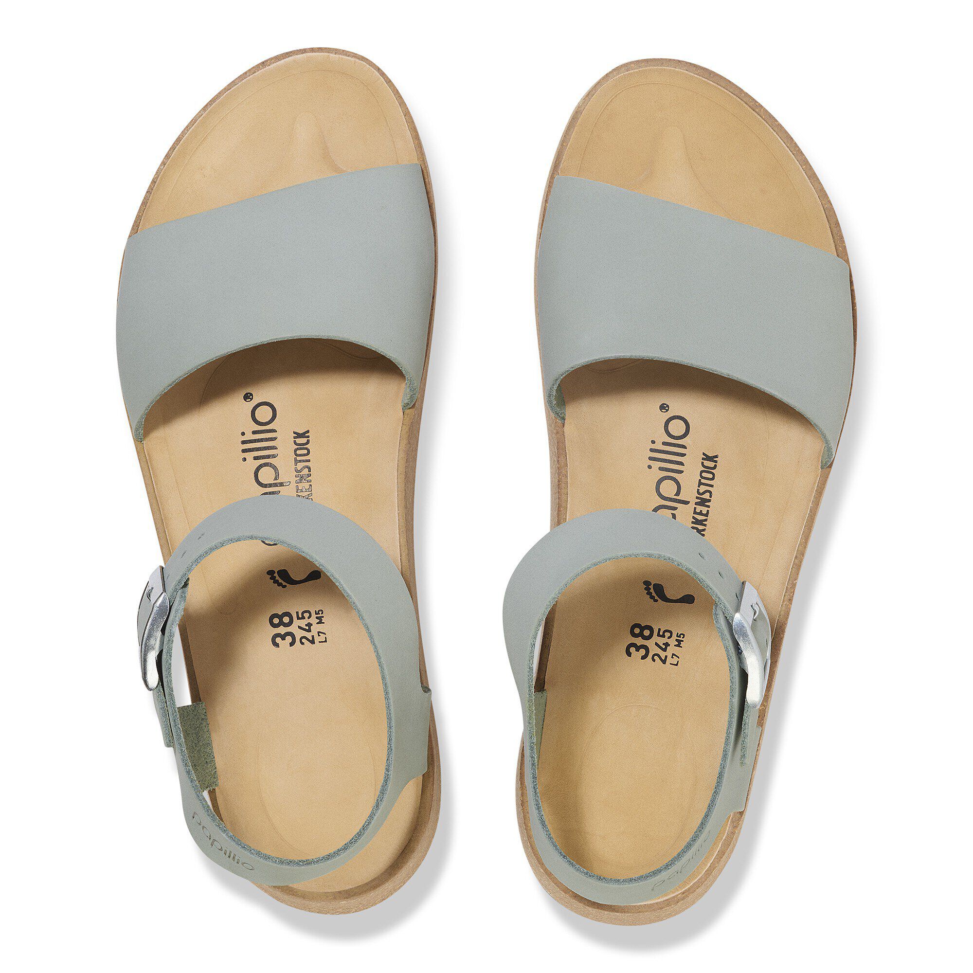 Glenda / グレンダ ヌバックレザー ピュアセージ | BIRKENSTOCK