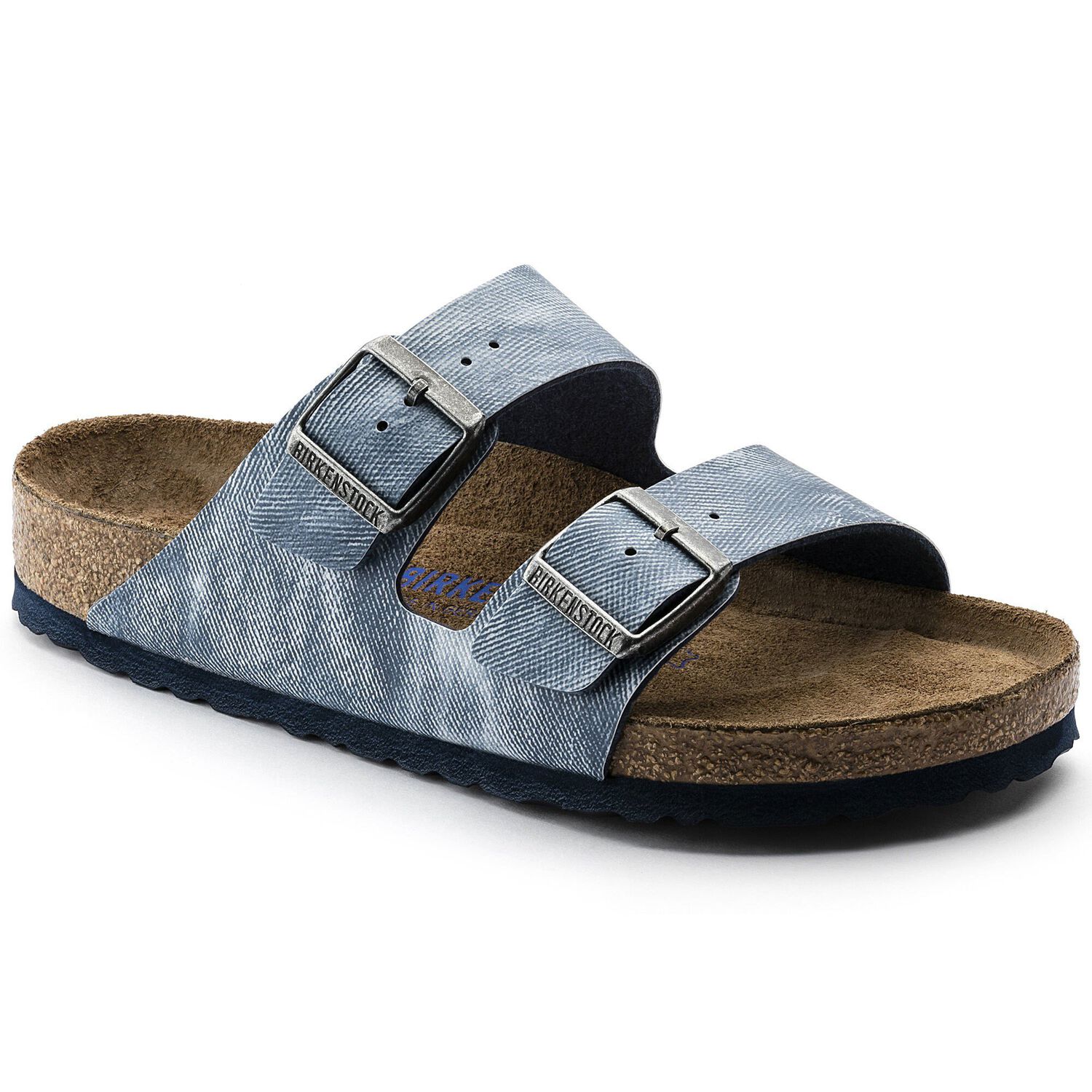 Tomar un baño Noche Amante Arizona Plantilla blanda Birko-Flor Jeans Washed Out Blue | BIRKENSTOCK