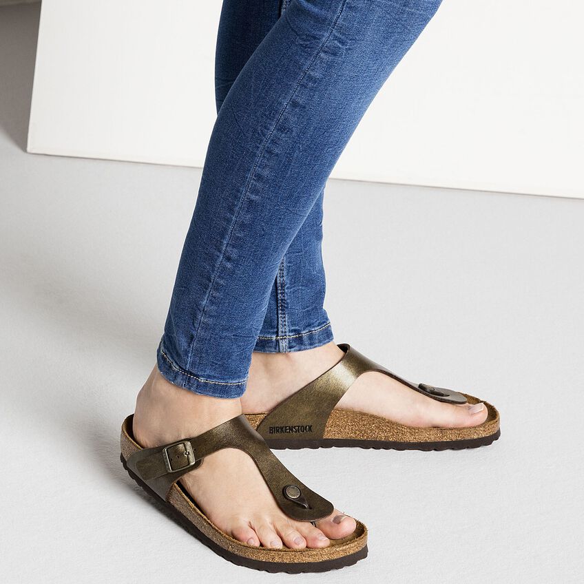 Gizeh Birko Flor Golden Brown Shop Online At Birkenstock