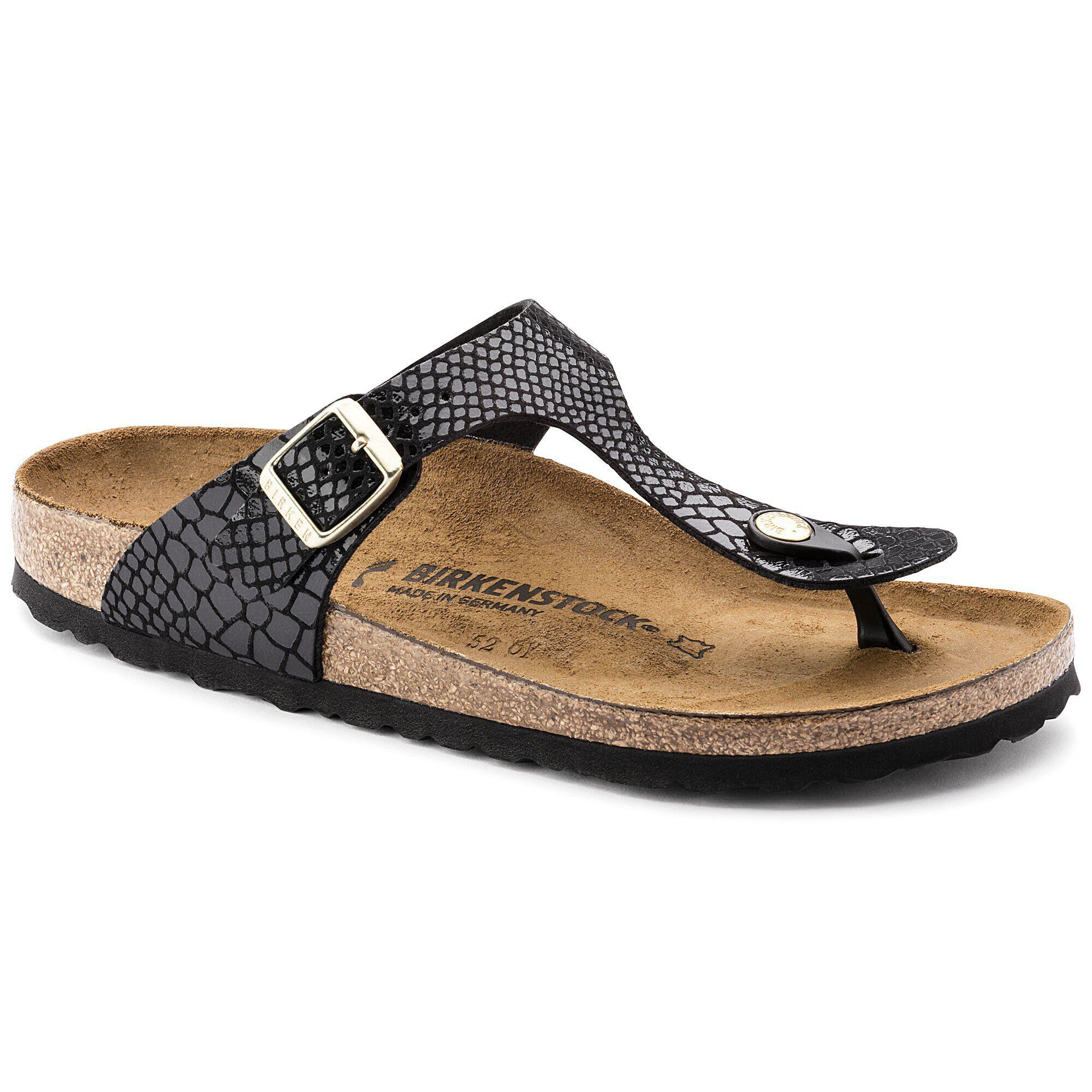 black snake birkenstocks