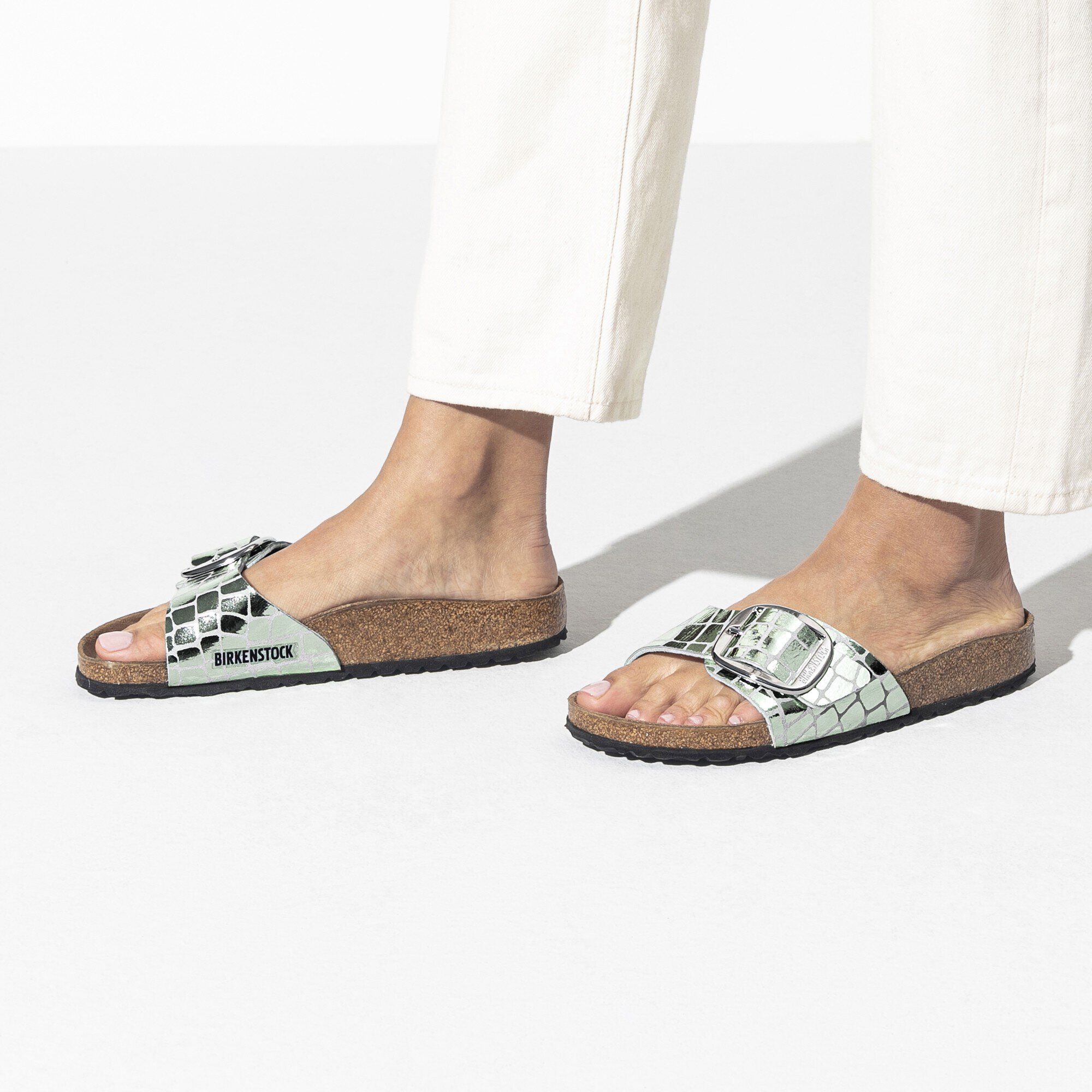 Birkenstock madrid big buckle gator