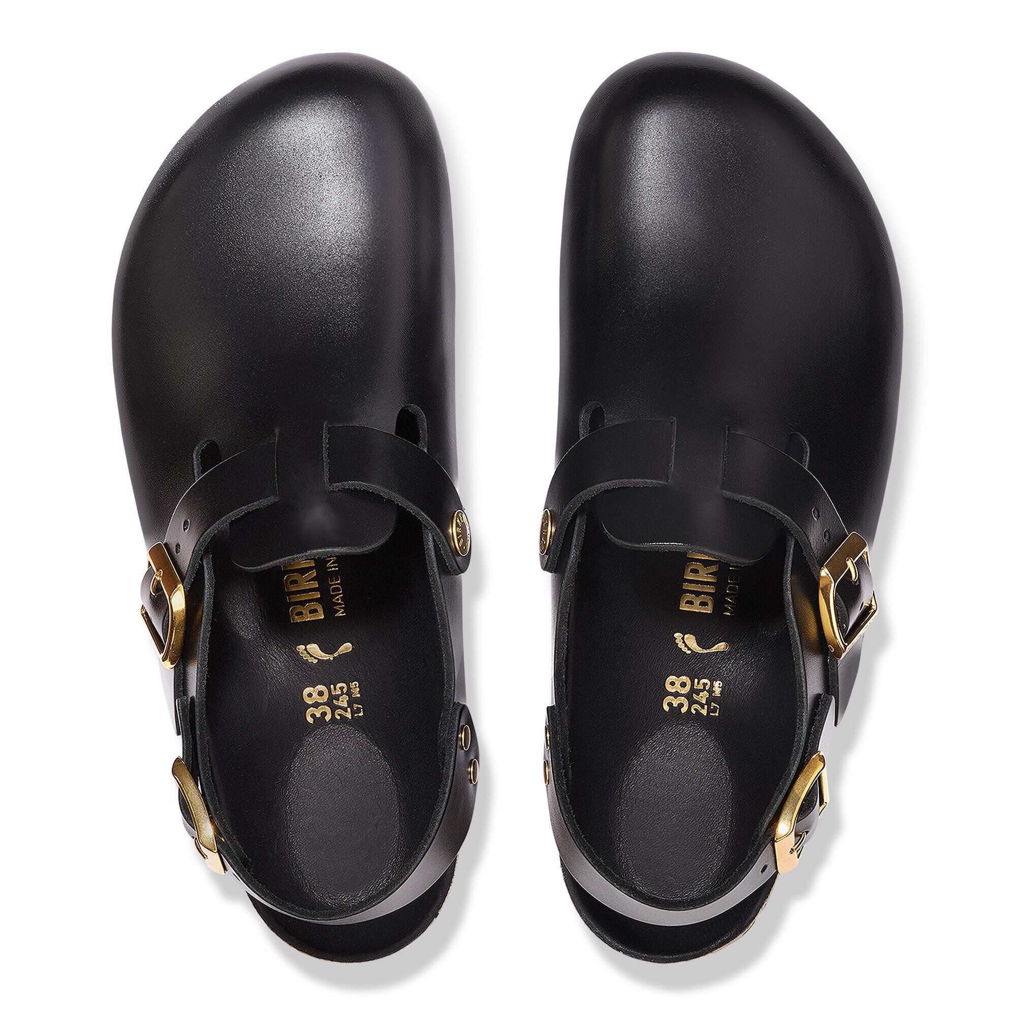 Tokio II Natural Leather Black New Dressy Leather | BIRKENSTOCK
