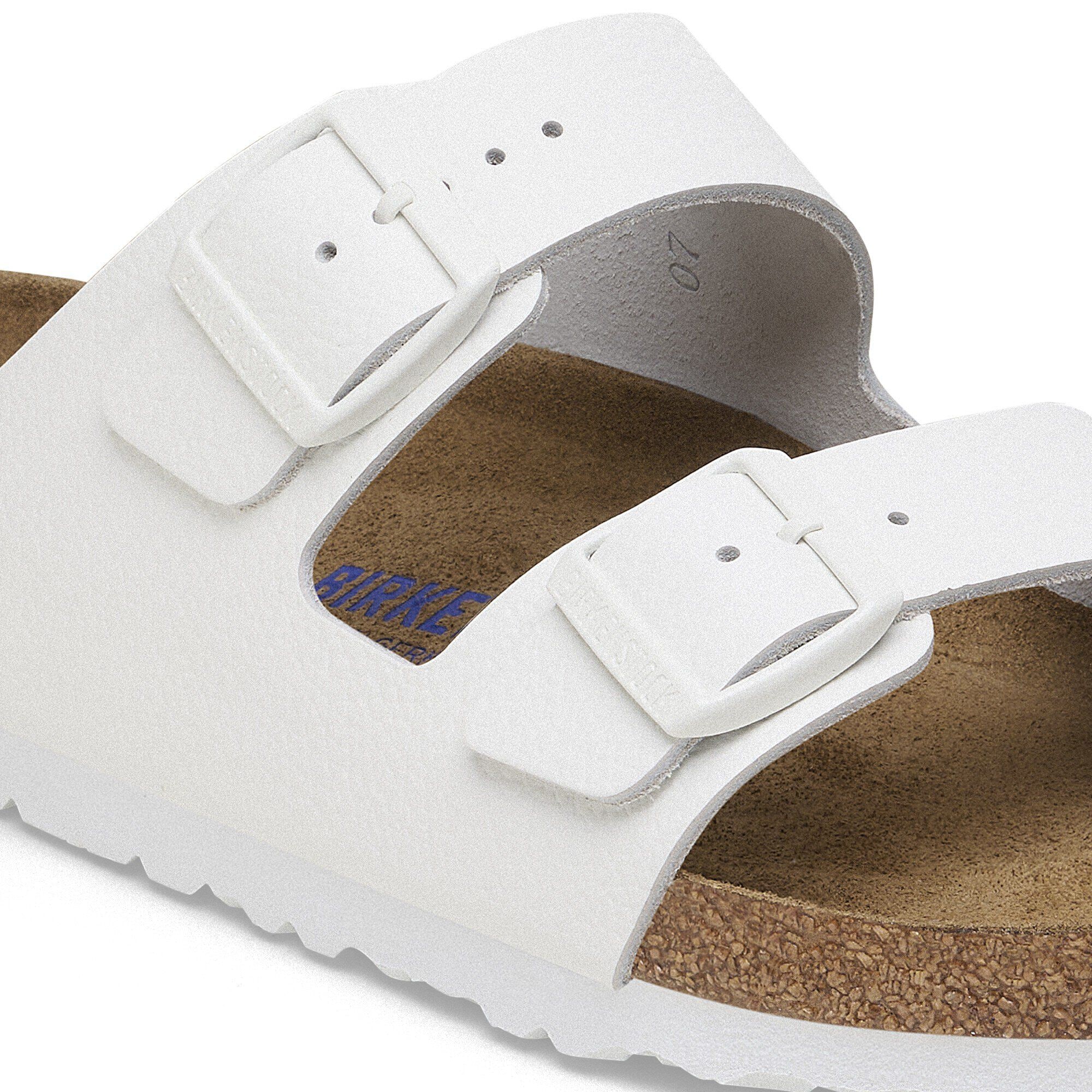 Arizona Soft Footbed Natural Leather White | BIRKENSTOCK