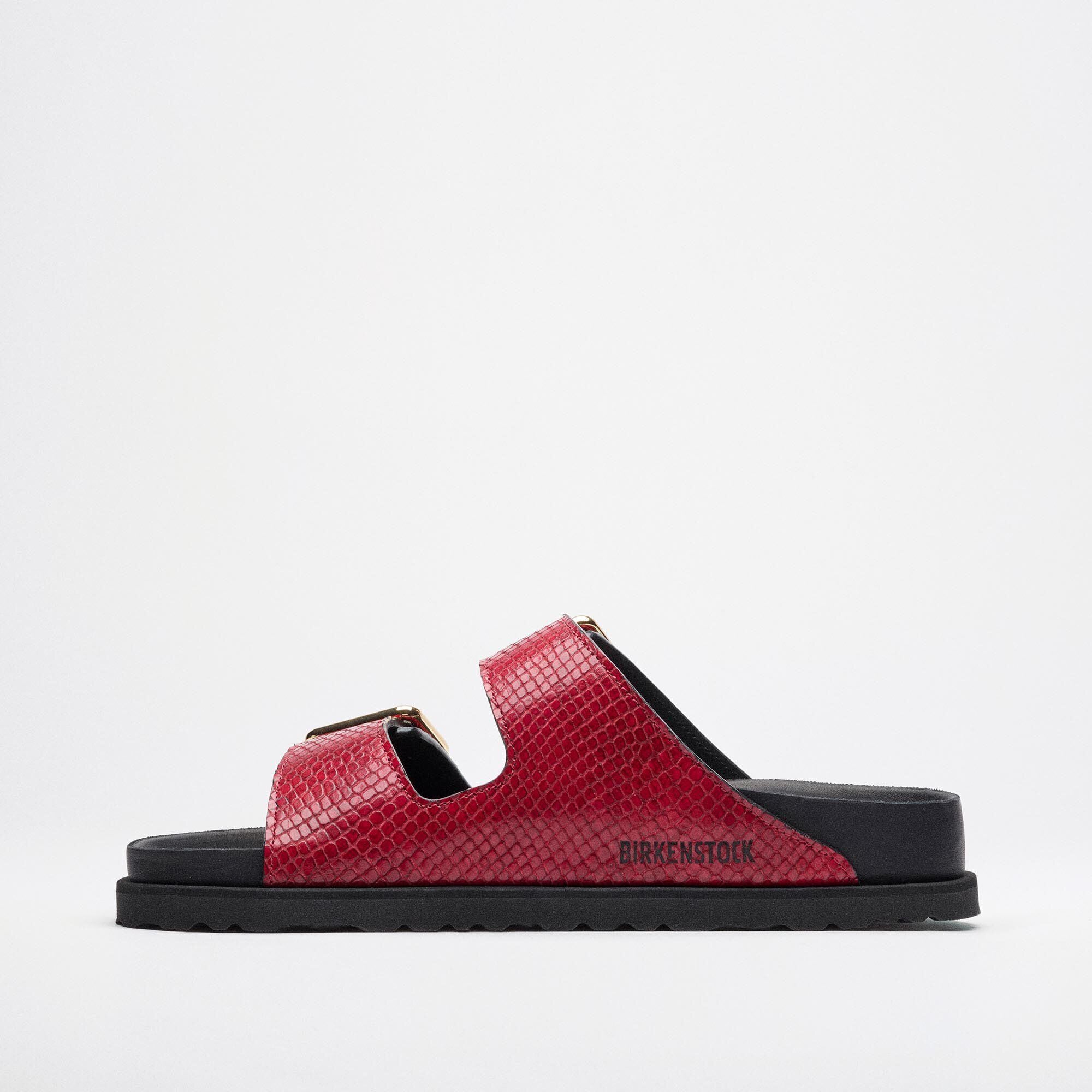 Arizona Lined 1774 Natural Leather red | BIRKENSTOCK
