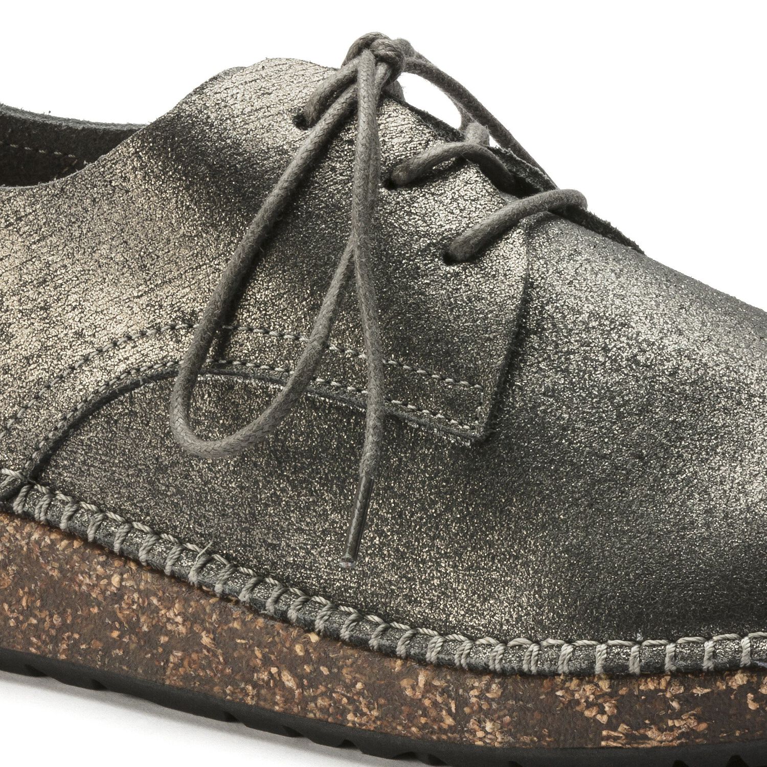 Gary Suede Leather Metallic Silver Shop Online At Birkenstock