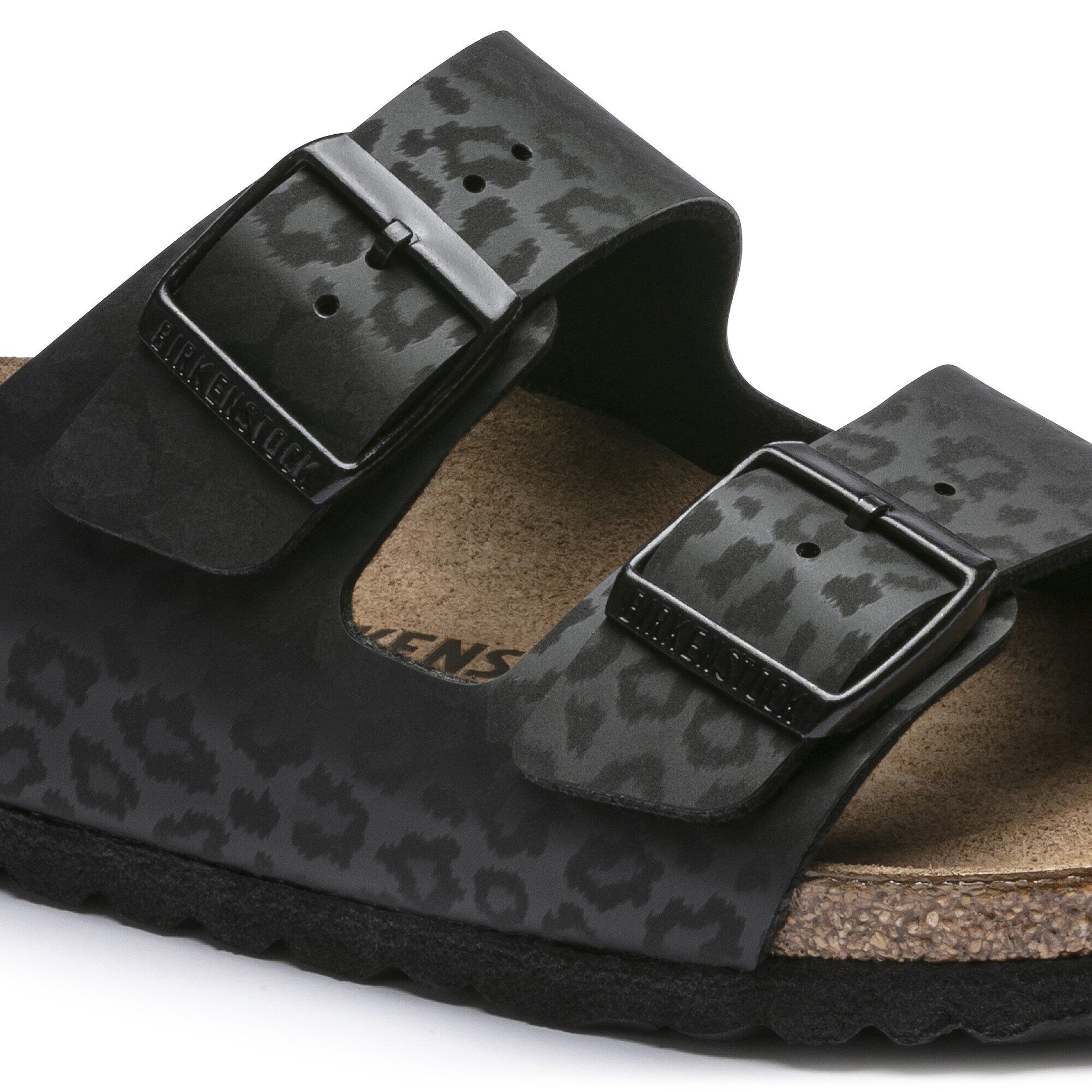Black leopard print birkenstock Clearance