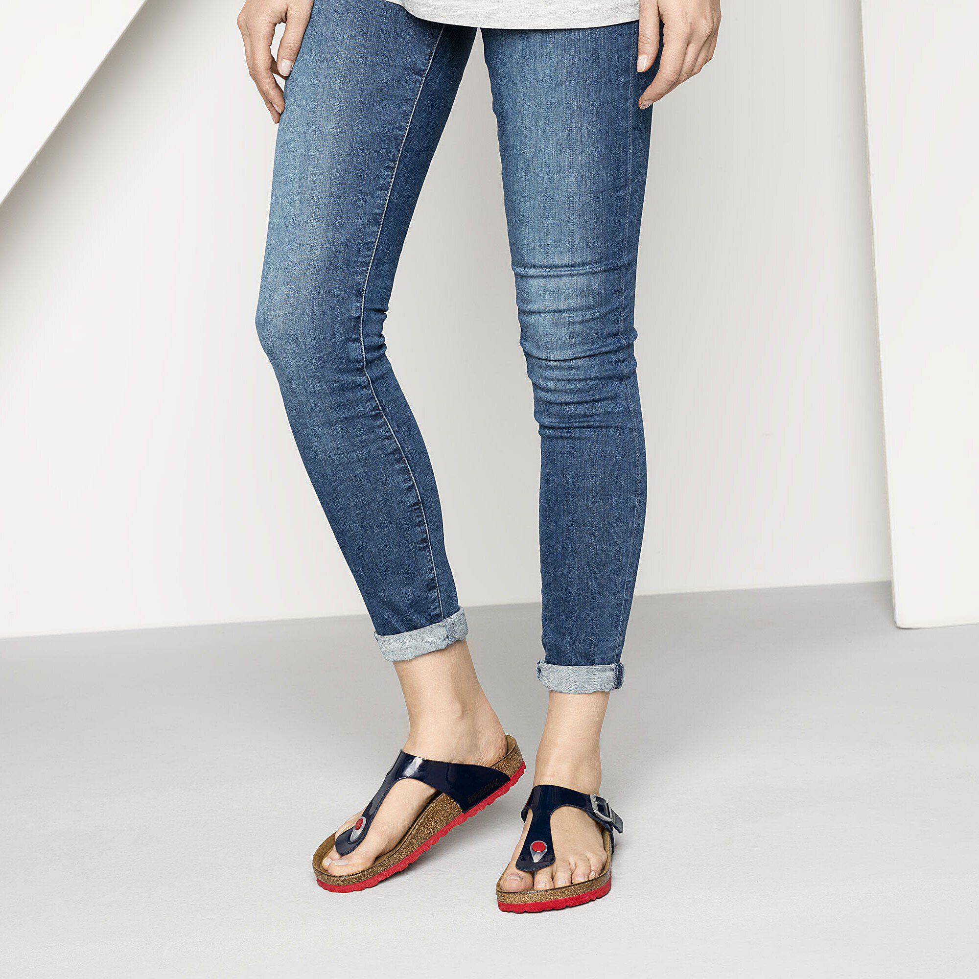 Birkenstock gizeh dress blue Clearance