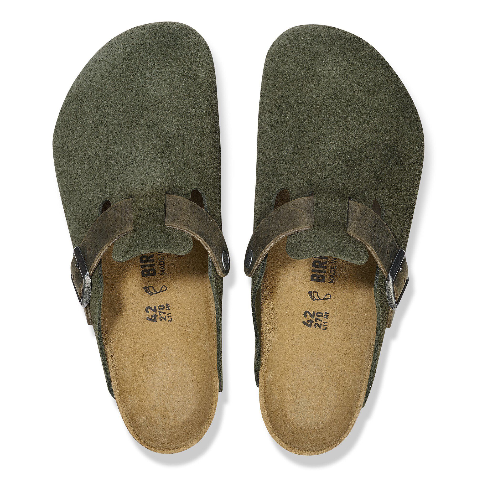 Boston BS Mixed Leather Thyme | BIRKENSTOCK Boston BS Mixed Leather Thyme | BIRKENSTOCK