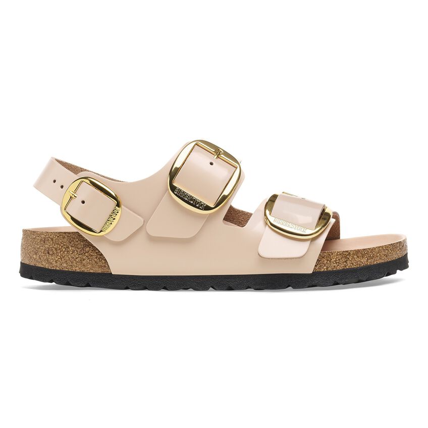 Milano Big Buckle Natural Leather Patent