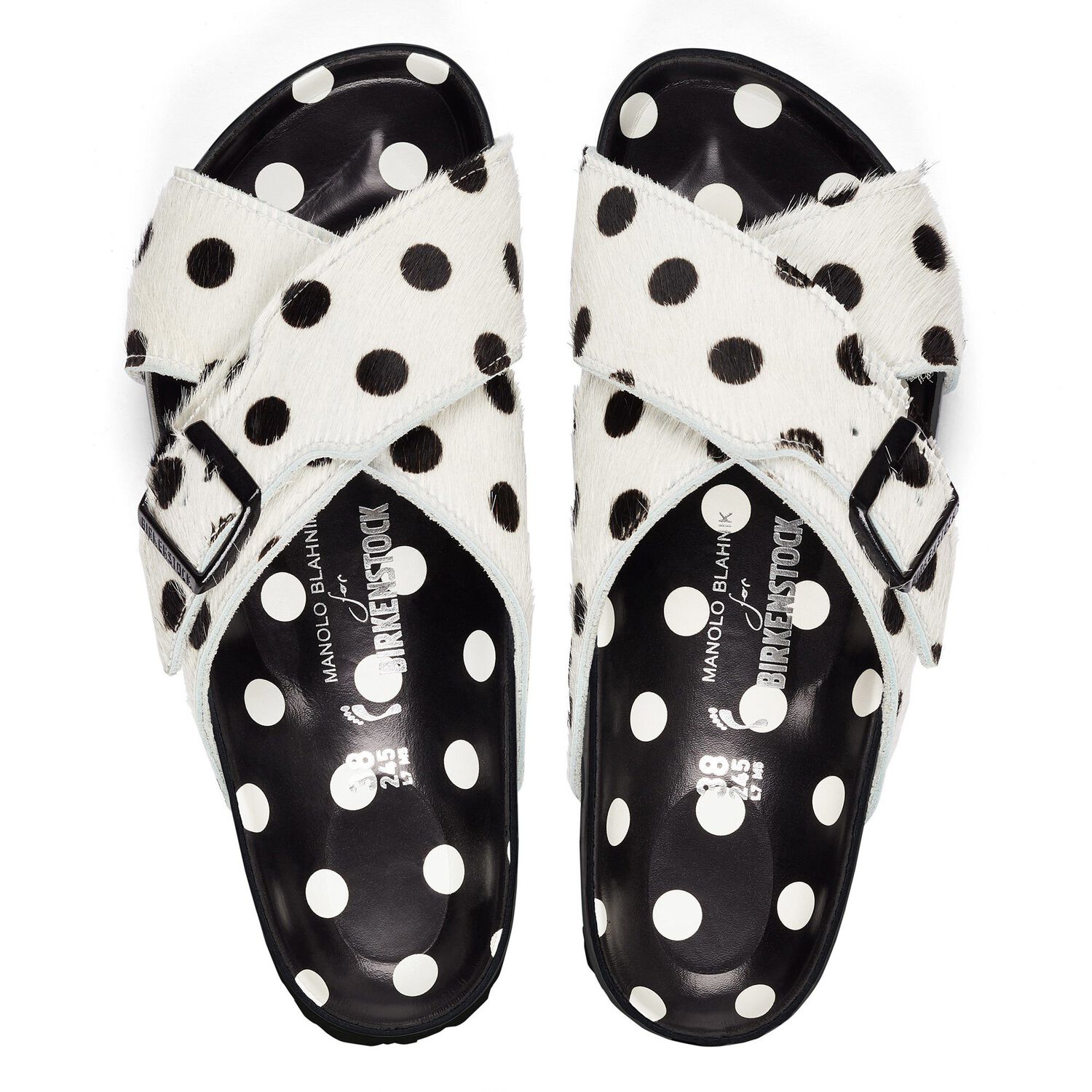 Manolo Blahnik Boston Fur Cowhide