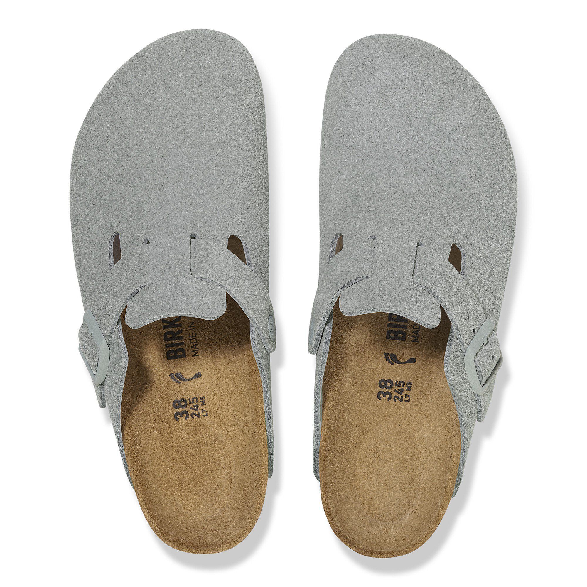 BIRKENSTOCK BOSTON スエード サンダル 38 ベージュ BIRKENSTOCK BOSTON SUEDE ( REGULAR FIT ) TAUPE