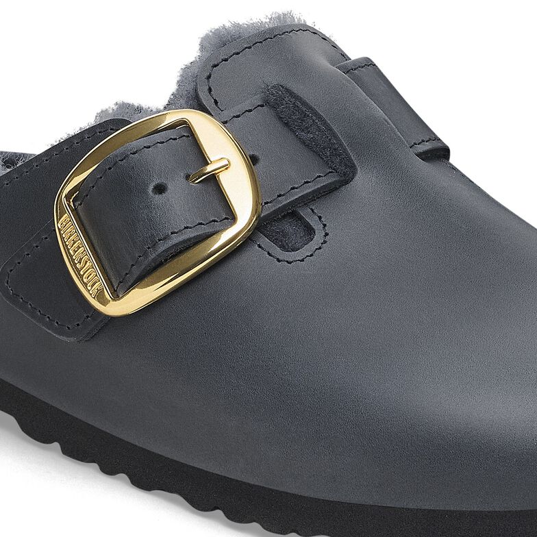 Boston Big Buckle Shearling Natural Leather Oiled