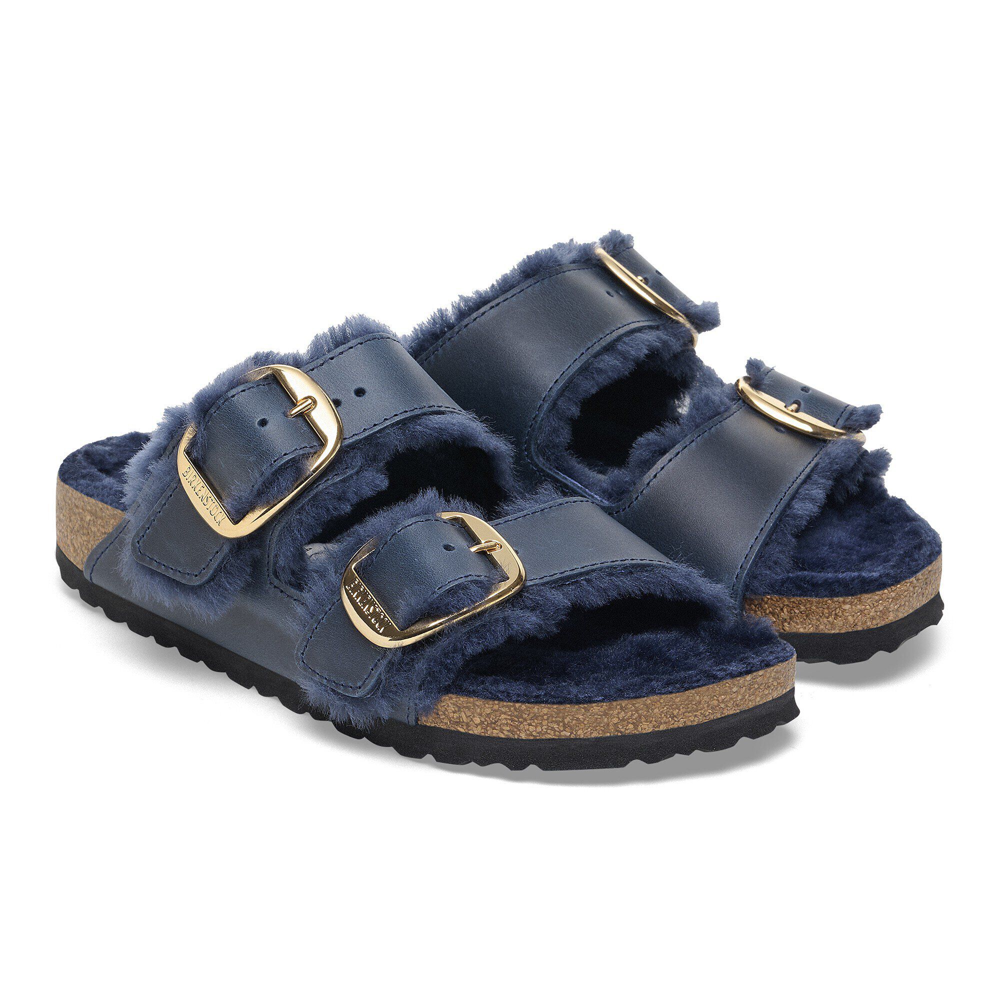 Arizona Big Buckle Lammfell Naturleder Geolt Midnight BIRKENSTOCK