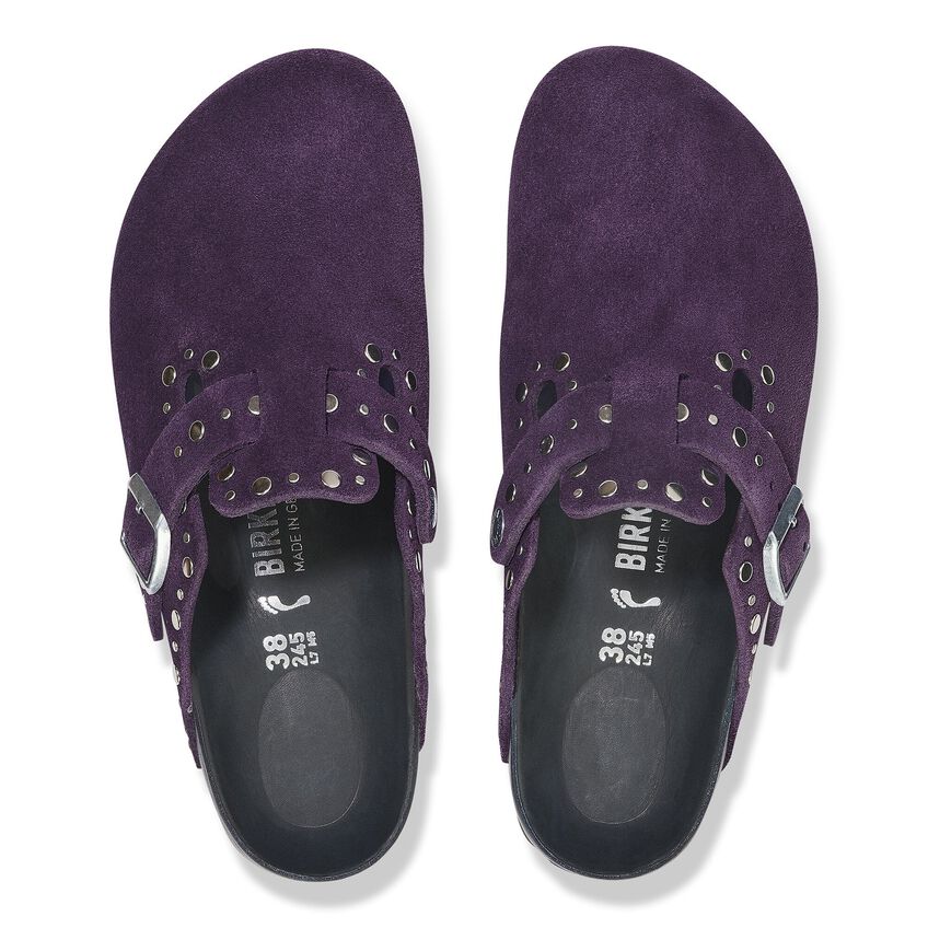 Boston Rivet Suede Leather
