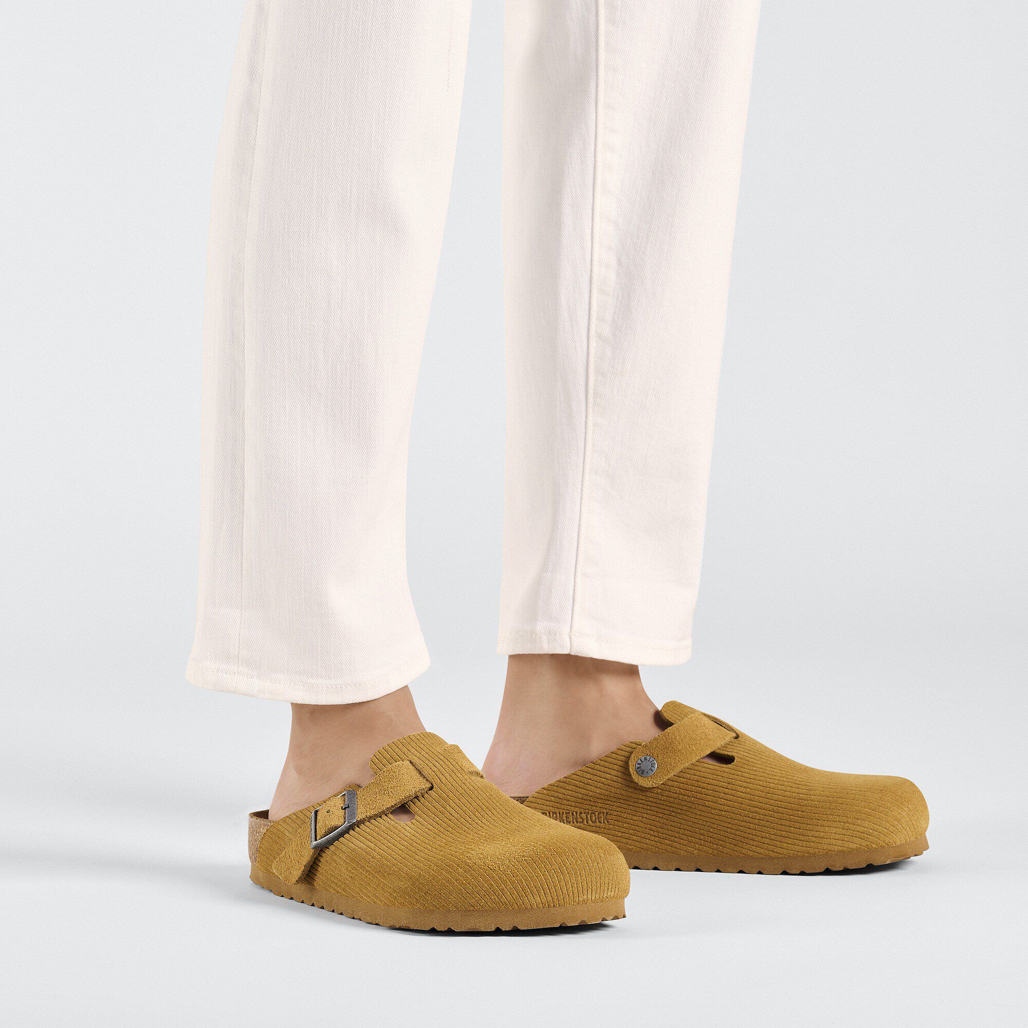 Birkenstock boston brown suede sales