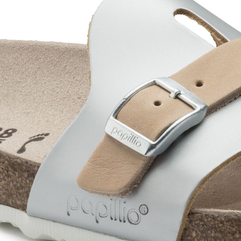 Carmen Natural Leather Frosted Metallic Silver Carmen Natural Leather Frosted Metallic Silver