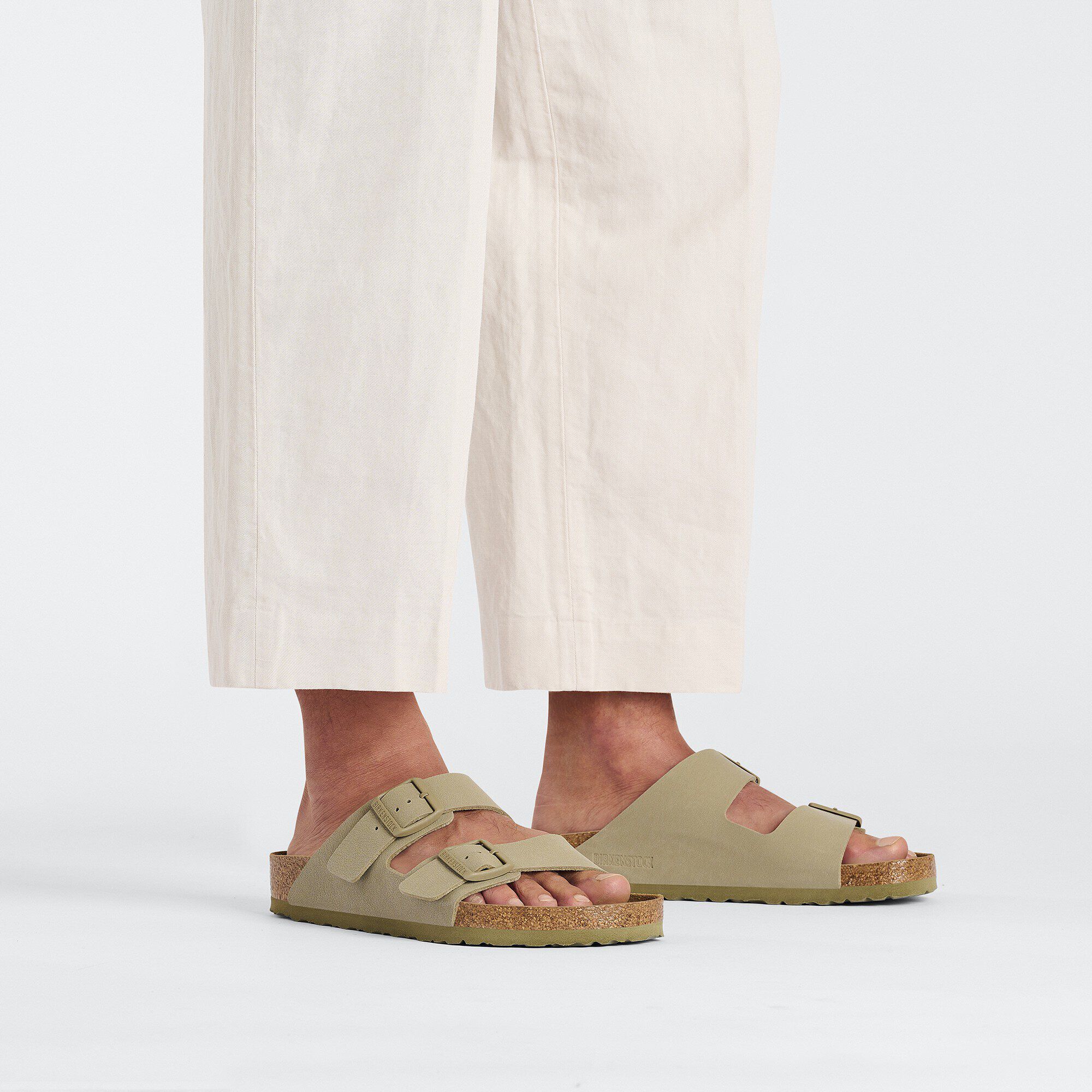 Arizona Birko-Flor Faded Khaki | BIRKENSTOCK