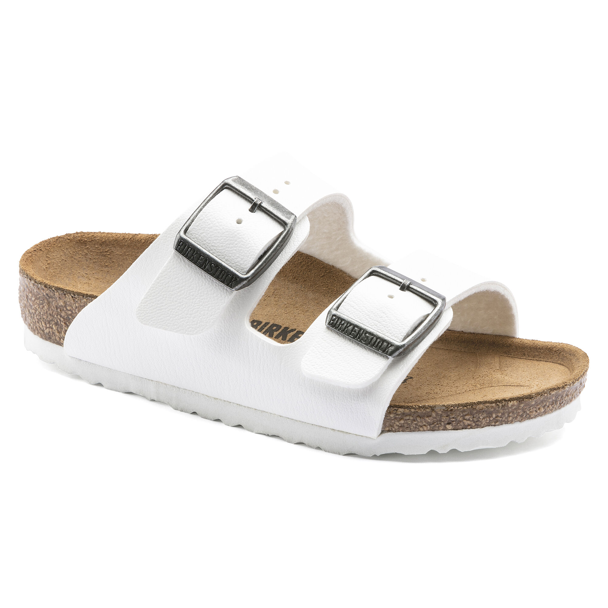 all white birkenstock sandals