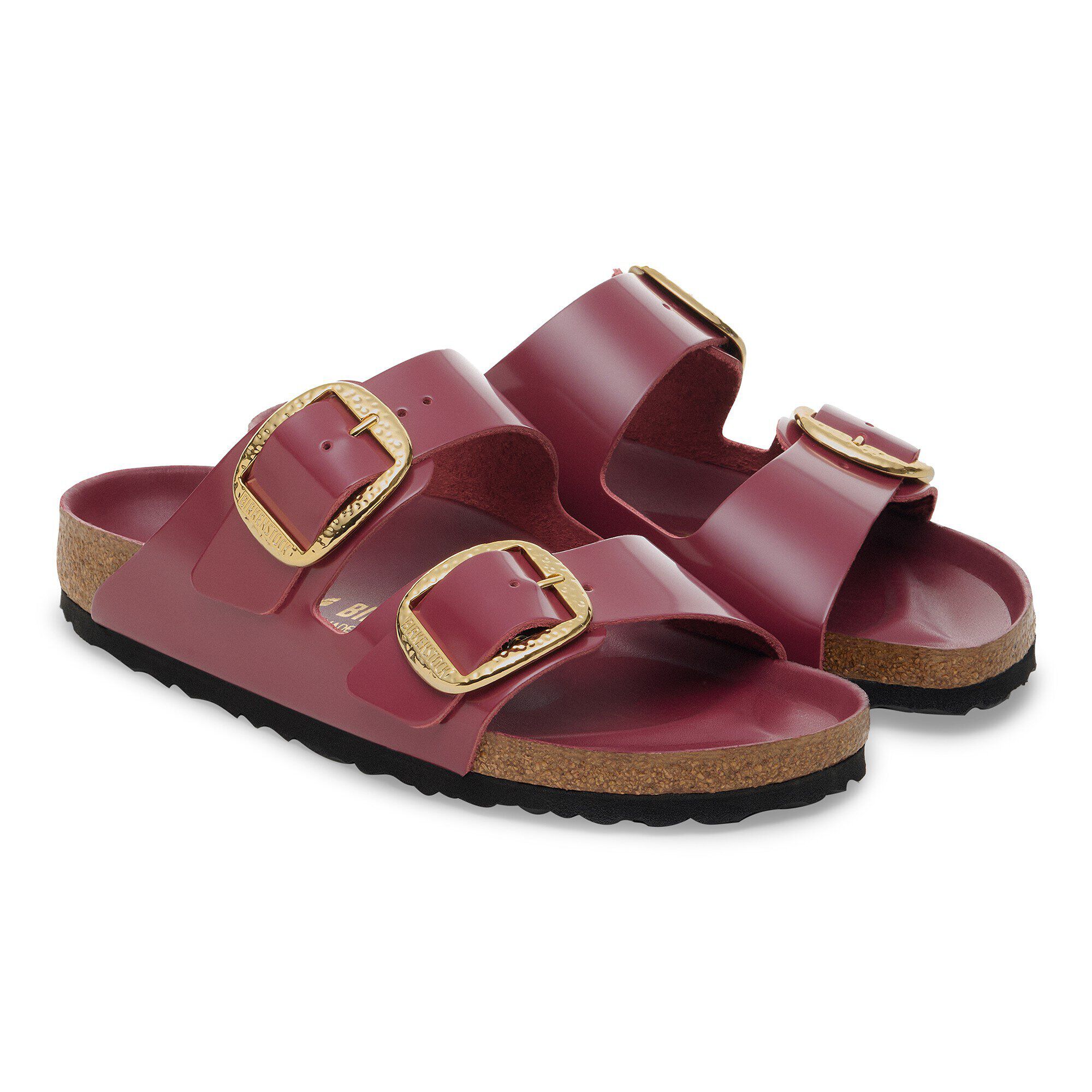 靴 Birkenstock Arizonia Big Buckle Arizona Big Buckle Nubuk Leather Black | BIRKENSTOCK