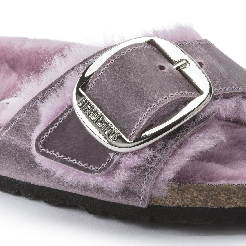Madrid Big Buckle Shearling Natural Leather Oiled