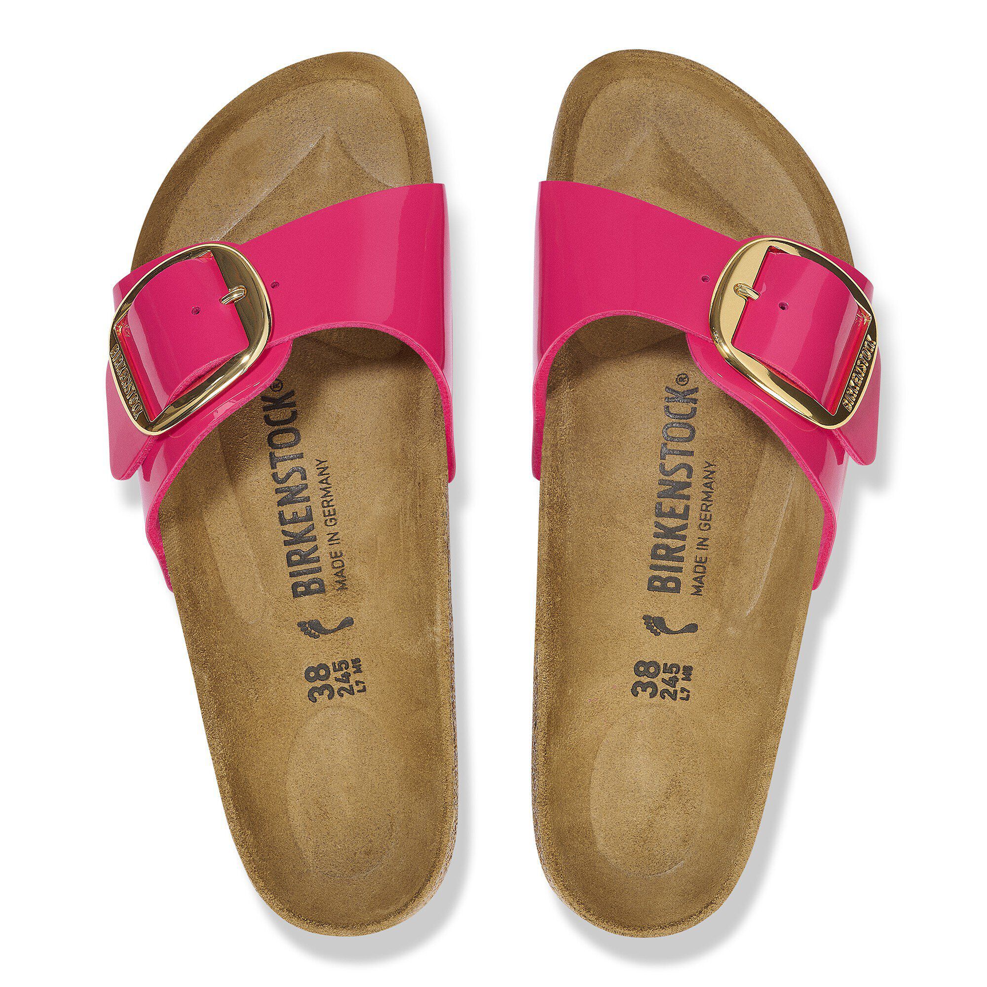 Birkenstock madrid big buckle metallic rose discount