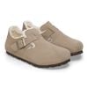 London Shearling Suede Leather