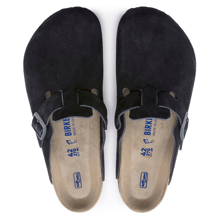 birkenstock boston midnight suede