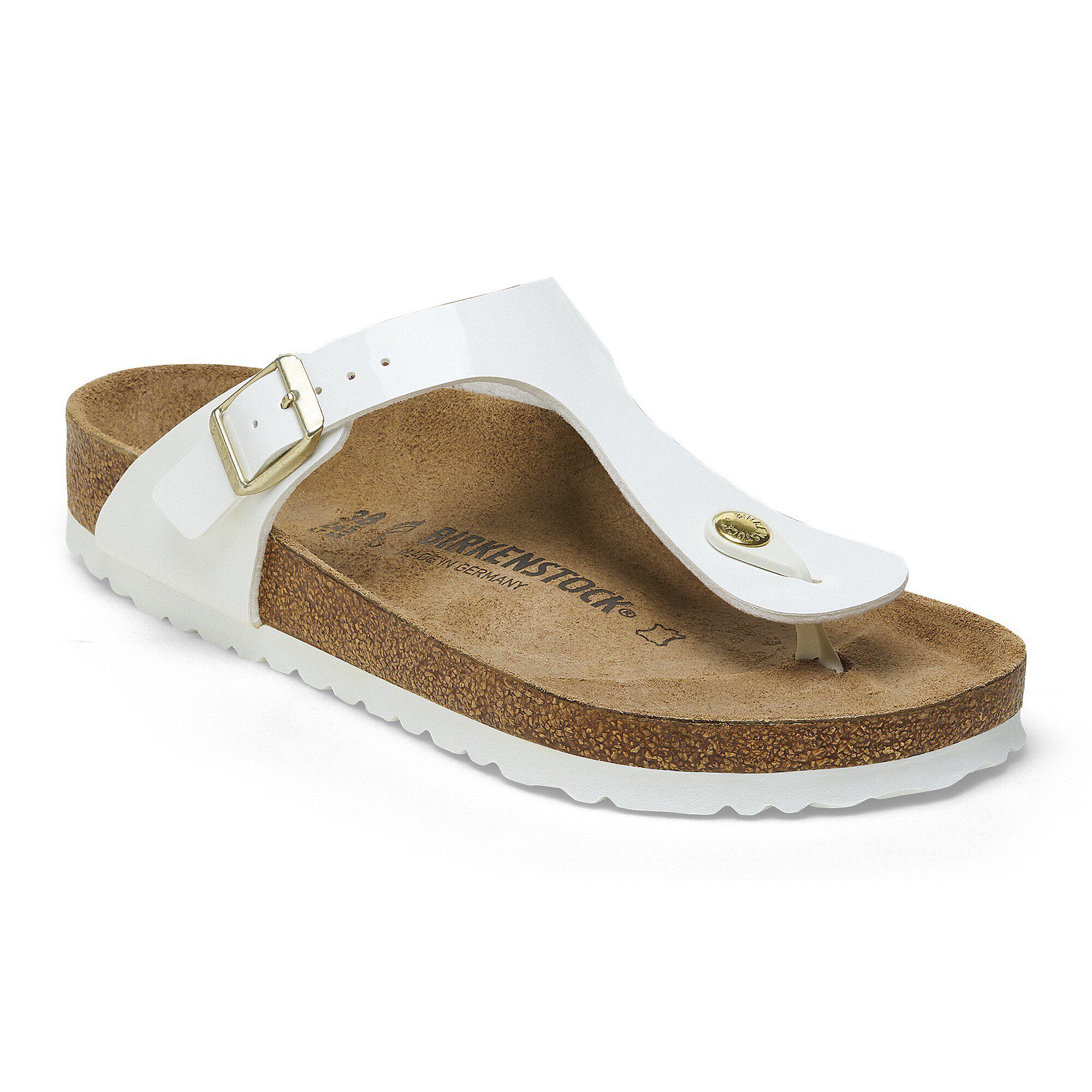 Gizeh / ギゼ ビルコフロー パテント パテント ホワイト | BIRKENSTOCK